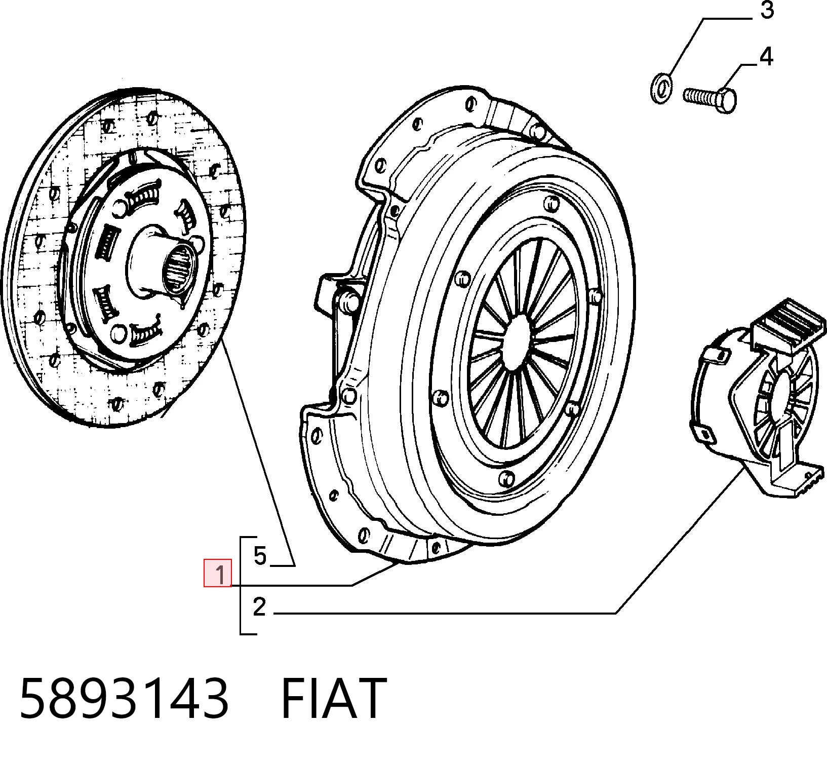 Embrague motor Fiat Doblo I (2001-2010)