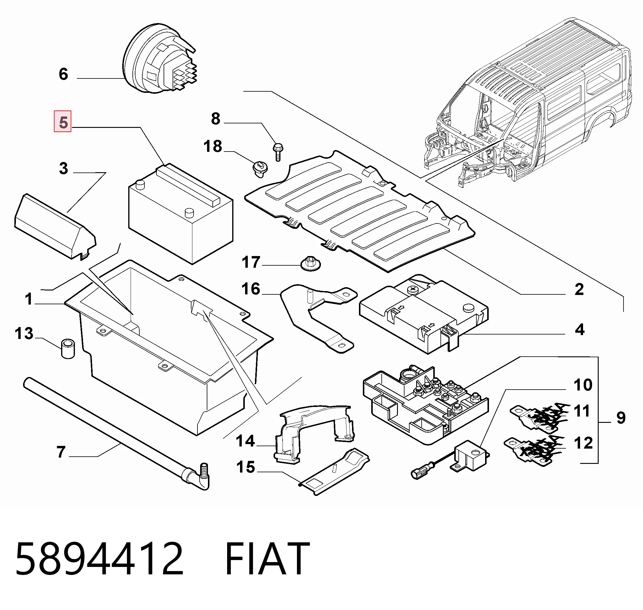 5894412 Fiat/Alfa/Lancia