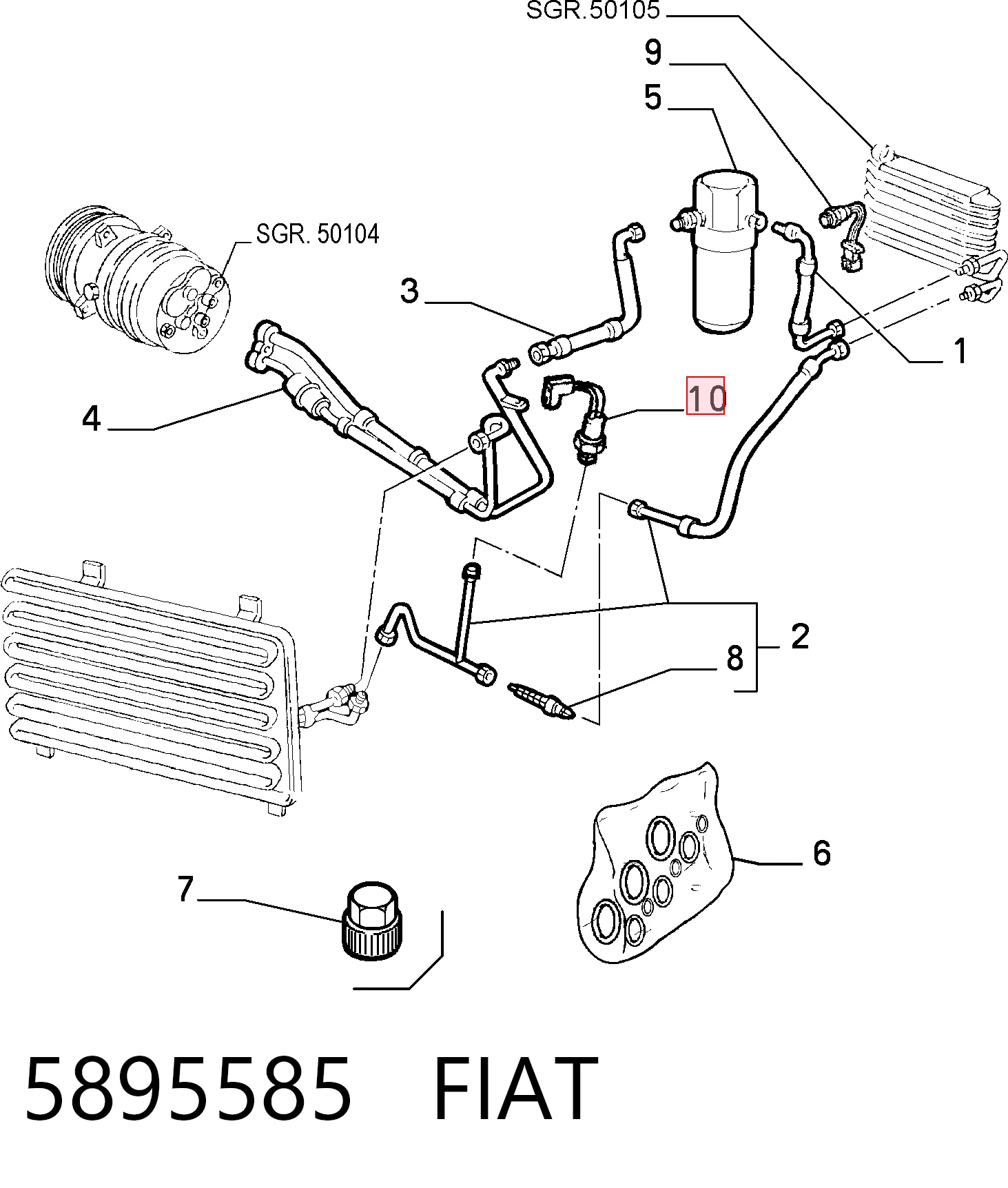 Comprar Sensor de presión absoluta del aire acondicionado Lancia Delta I 831AB0 a bajo precio