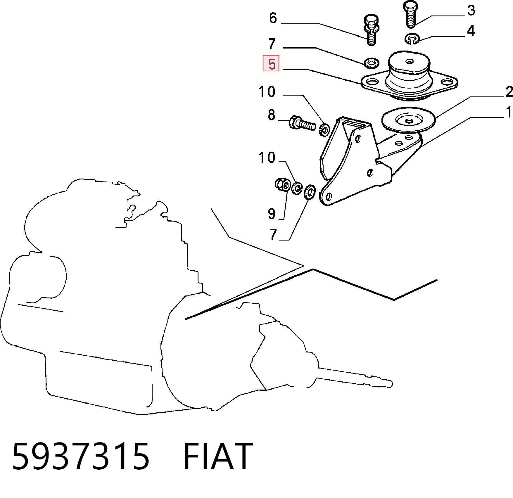 Comprar Soporte de motor trasero Uno  146A