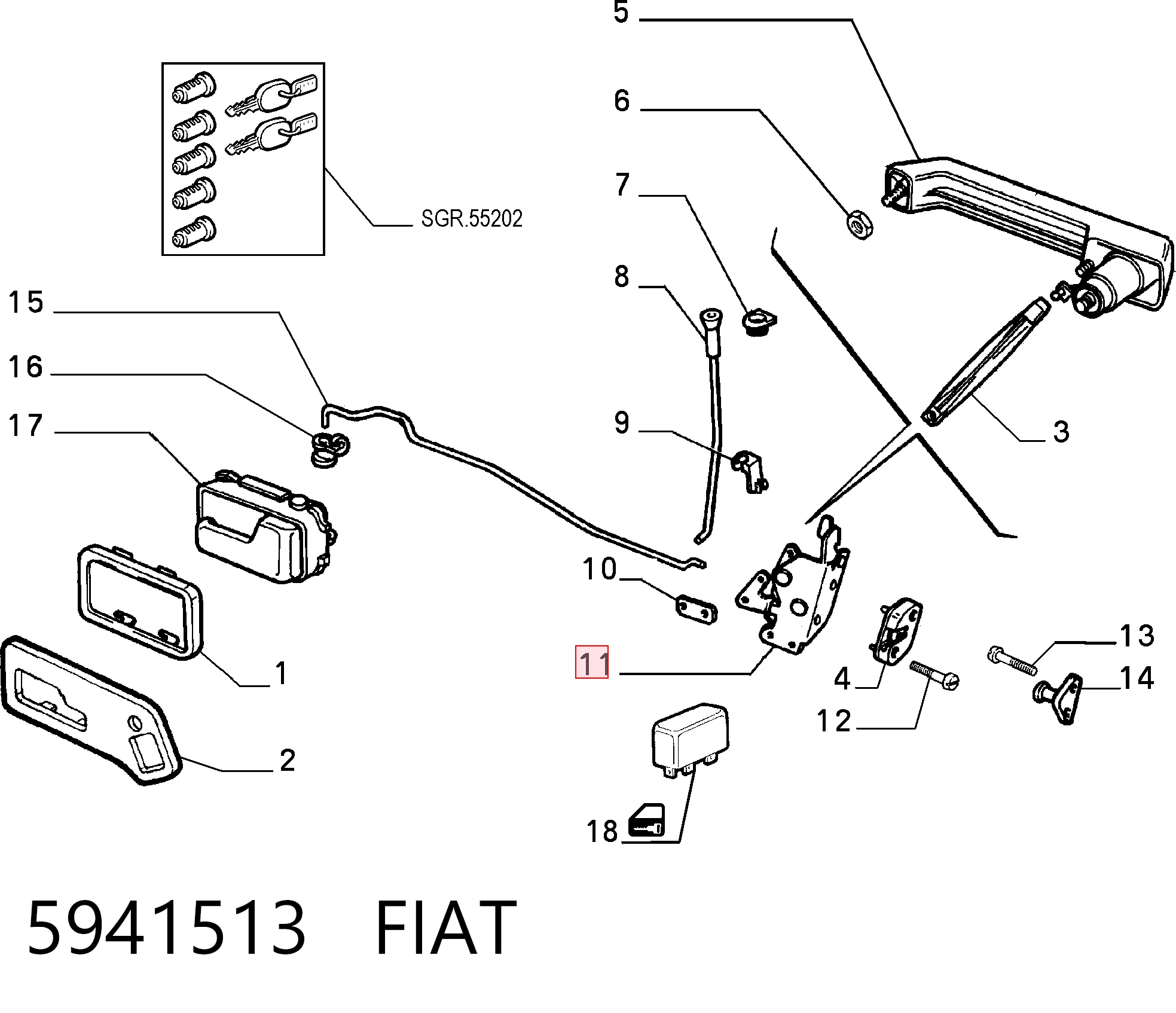 5941513 Fiat/Alfa/Lancia