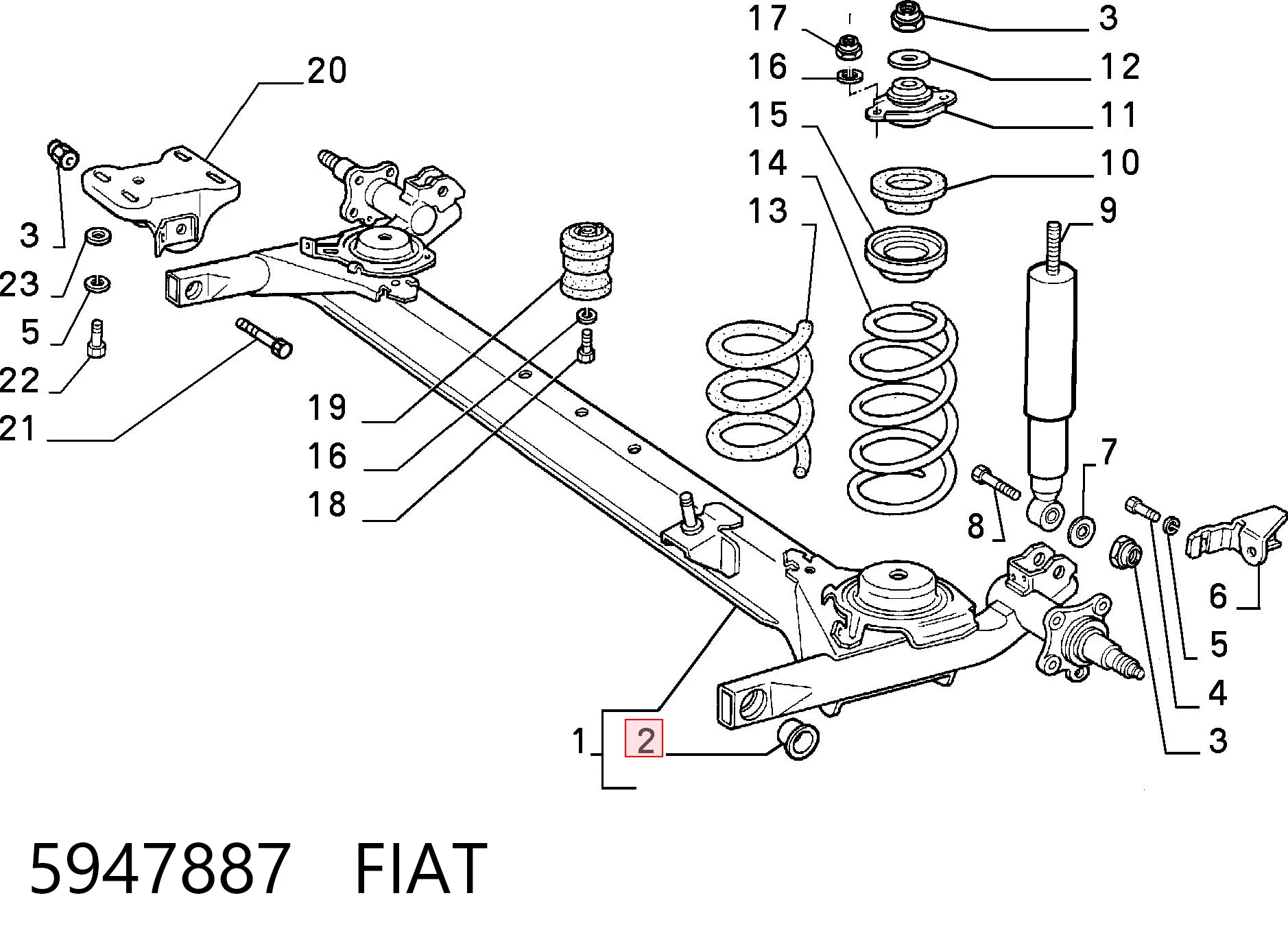 Comprar silentblock del eje trasero Uno  146A
