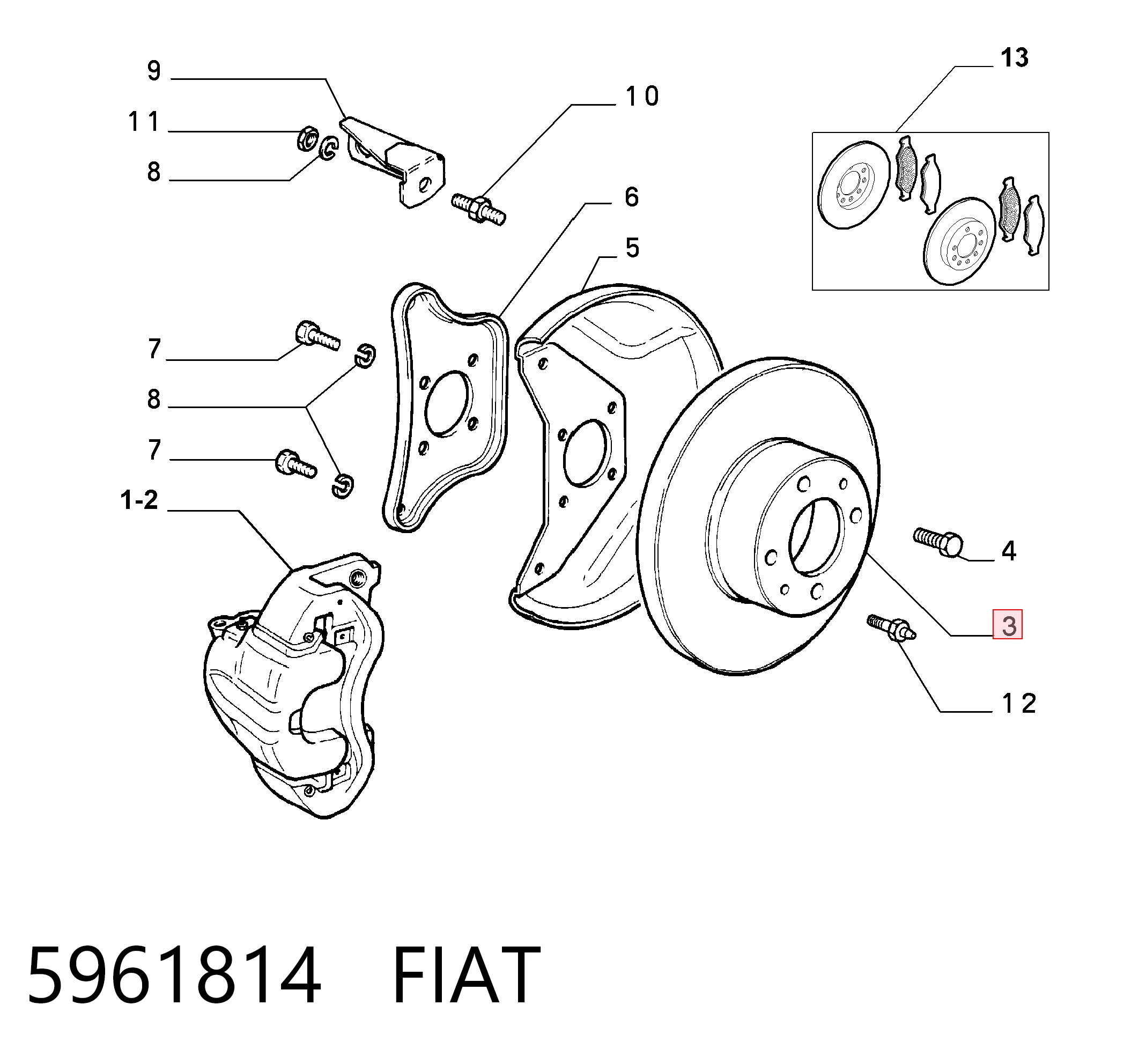 5961814 Fiat/Alfa/Lancia