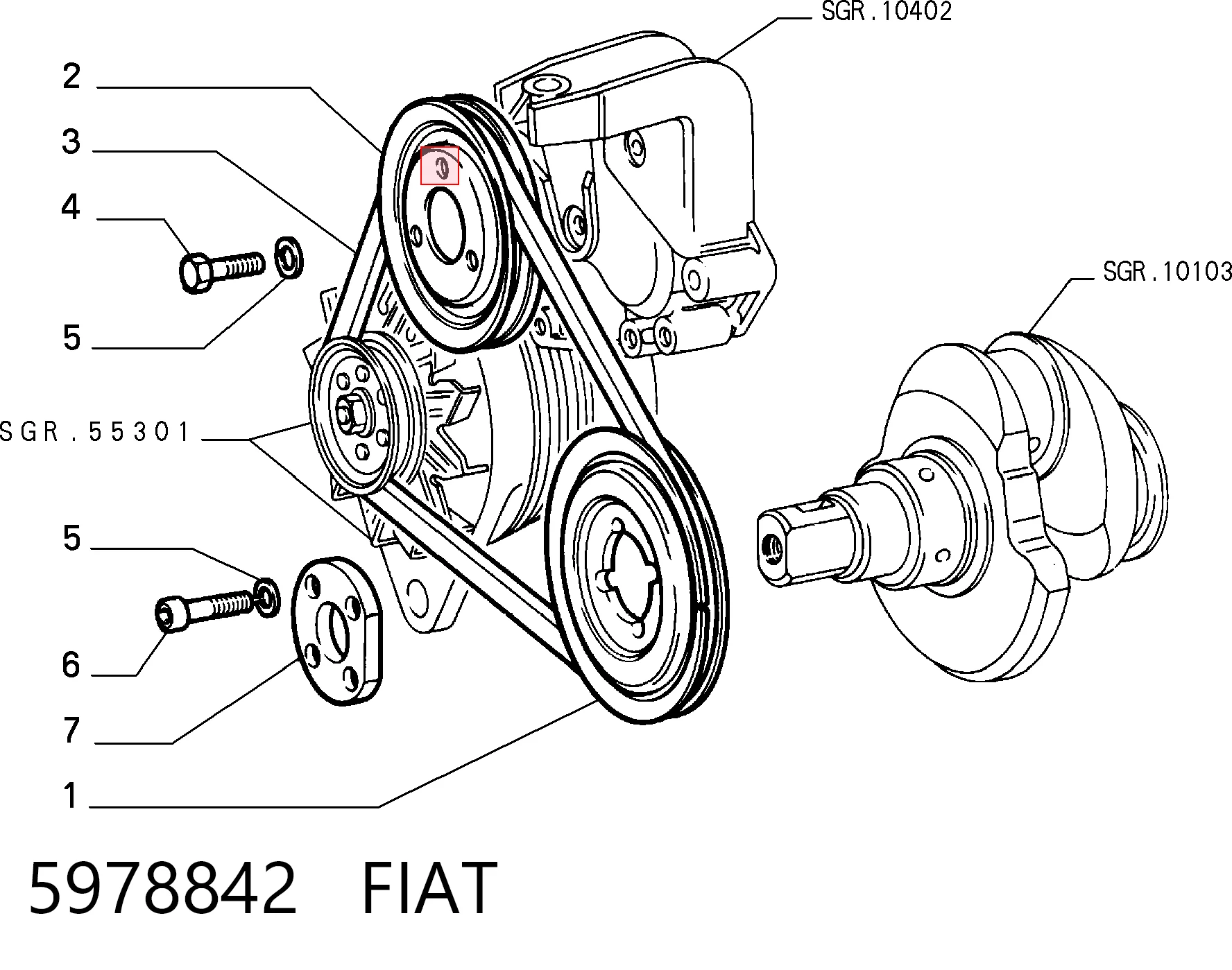 5978842 Fiat/Alfa/Lancia