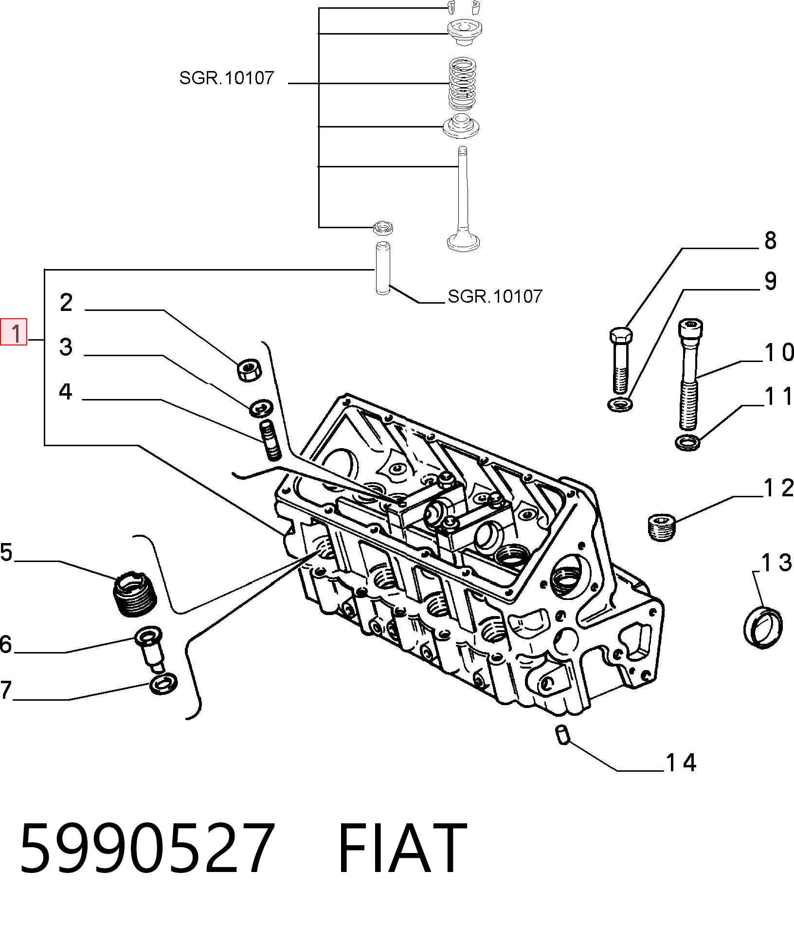 Cabeza del motor para Fiat Tipo  160
