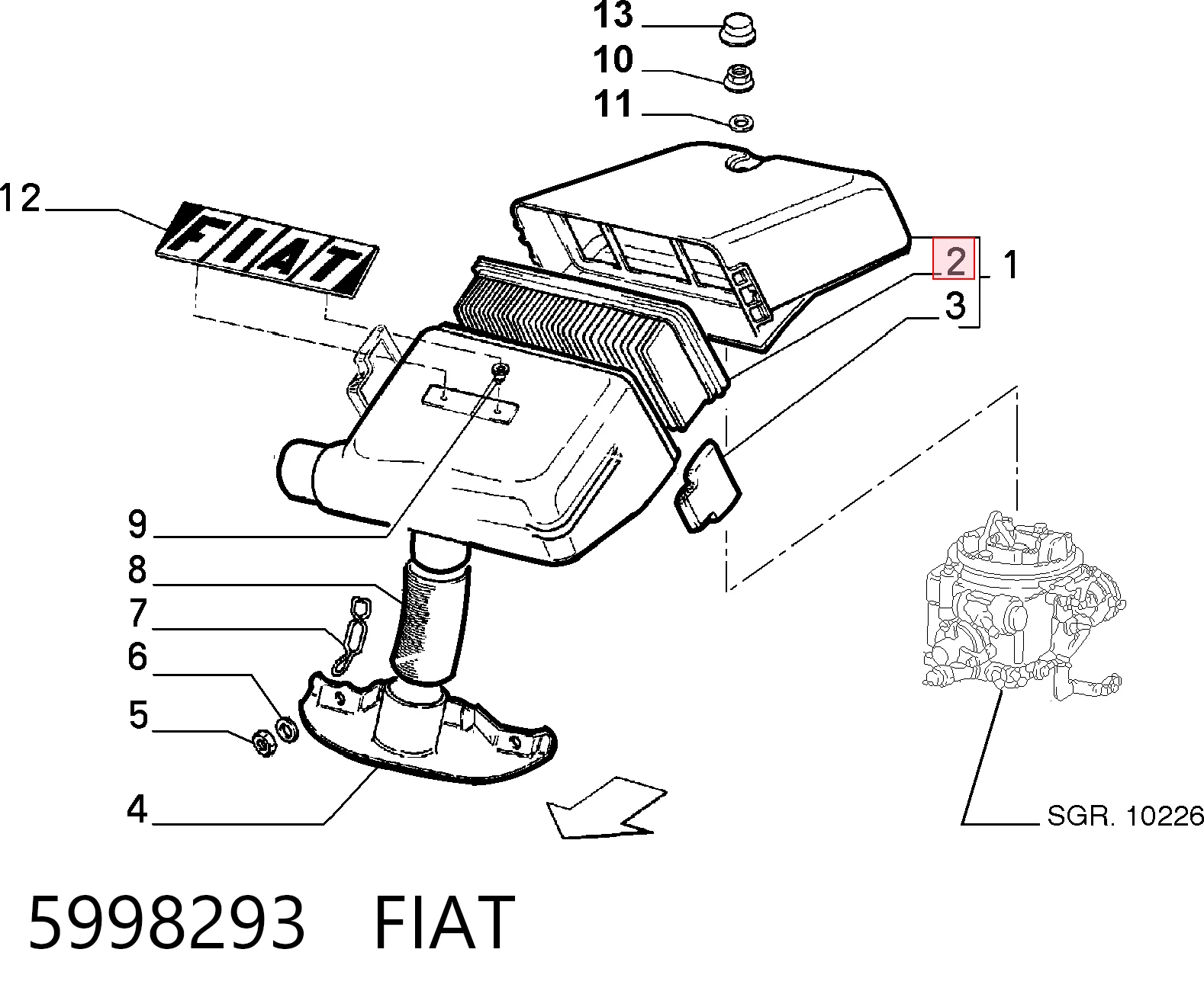 5998293 Fiat/Alfa/Lancia