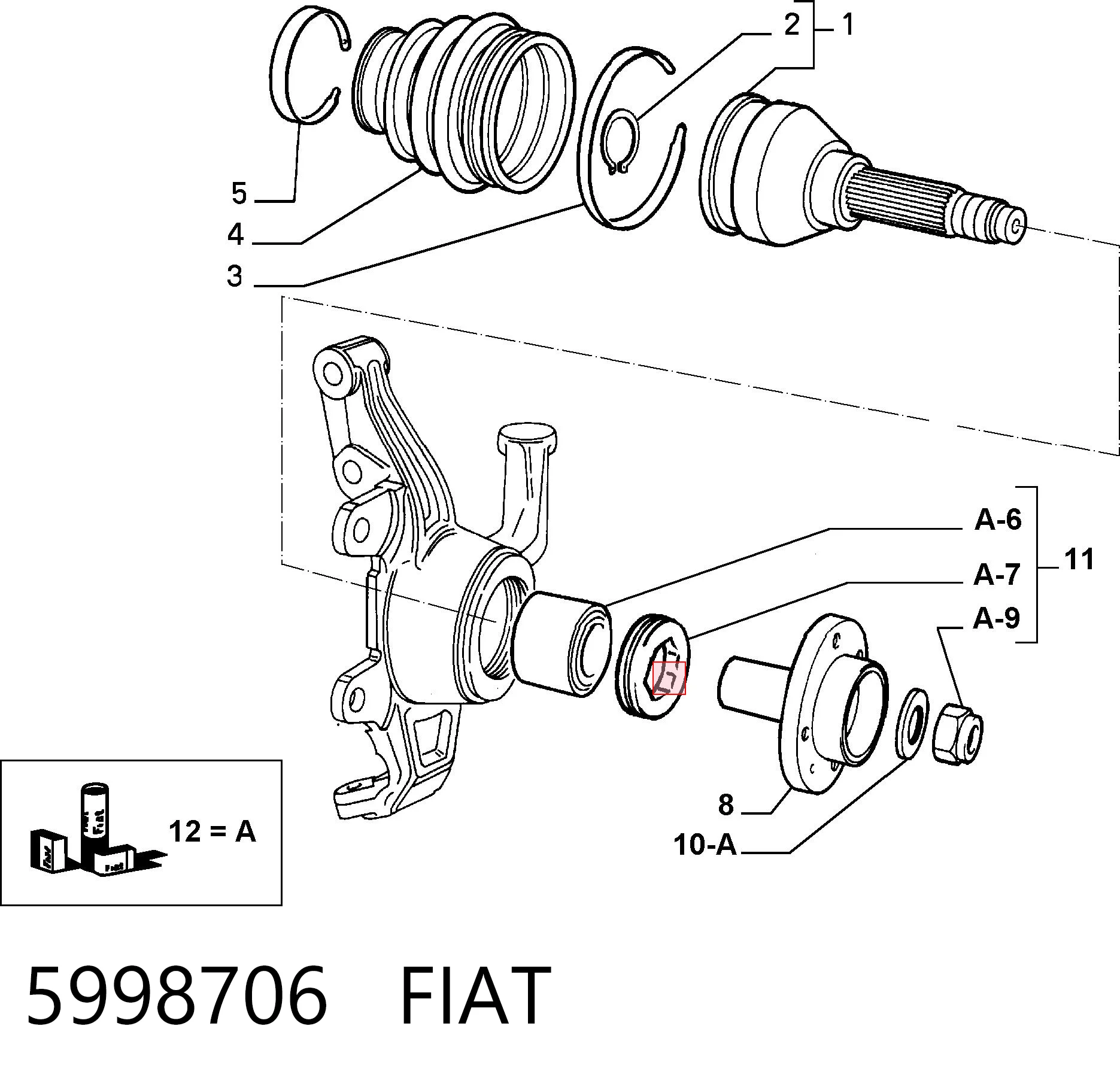 5998706 Fiat/Alfa/Lancia