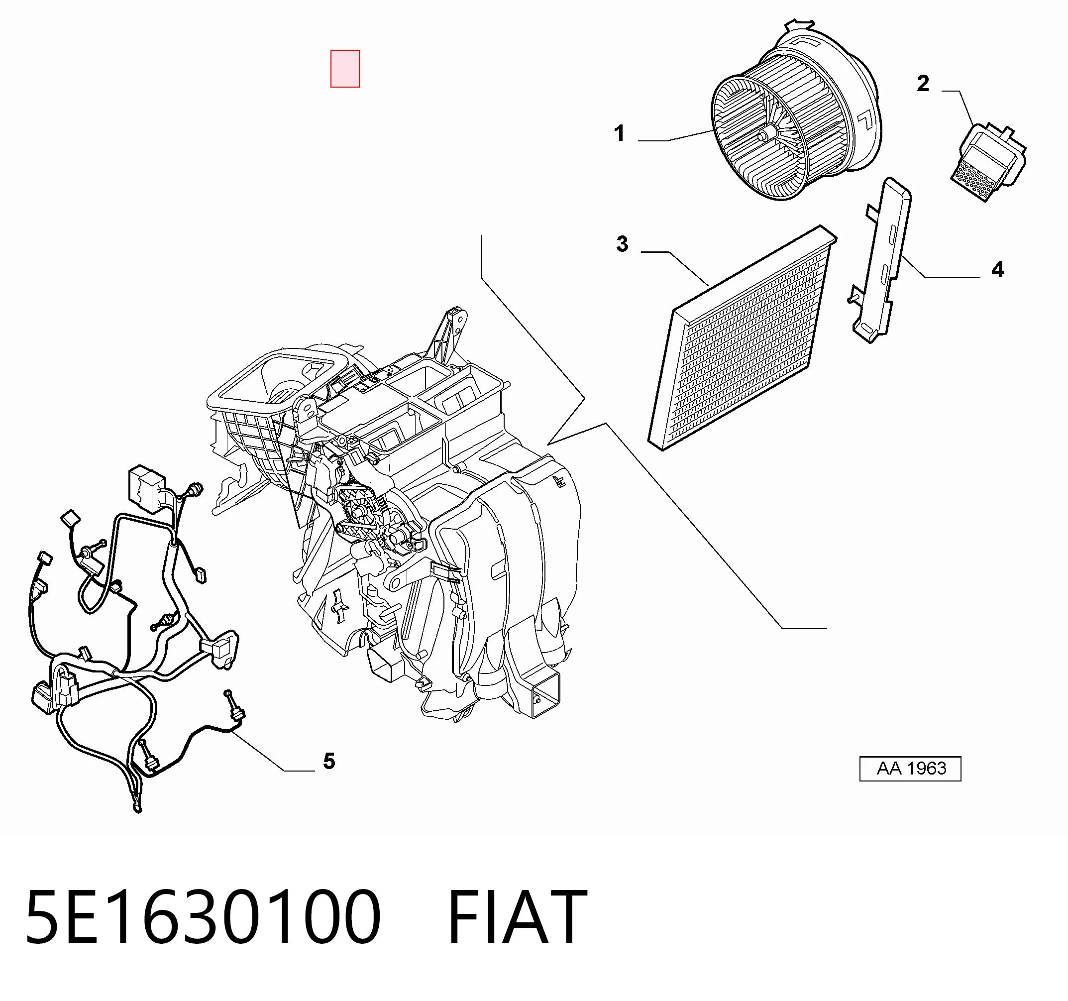 Comprar 5E1630100 VAG Motor de calefacción