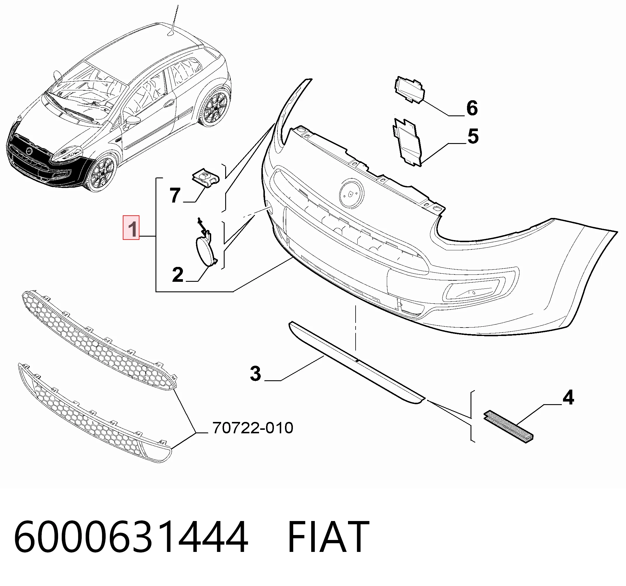 6000631444 Fiat/Alfa/Lancia