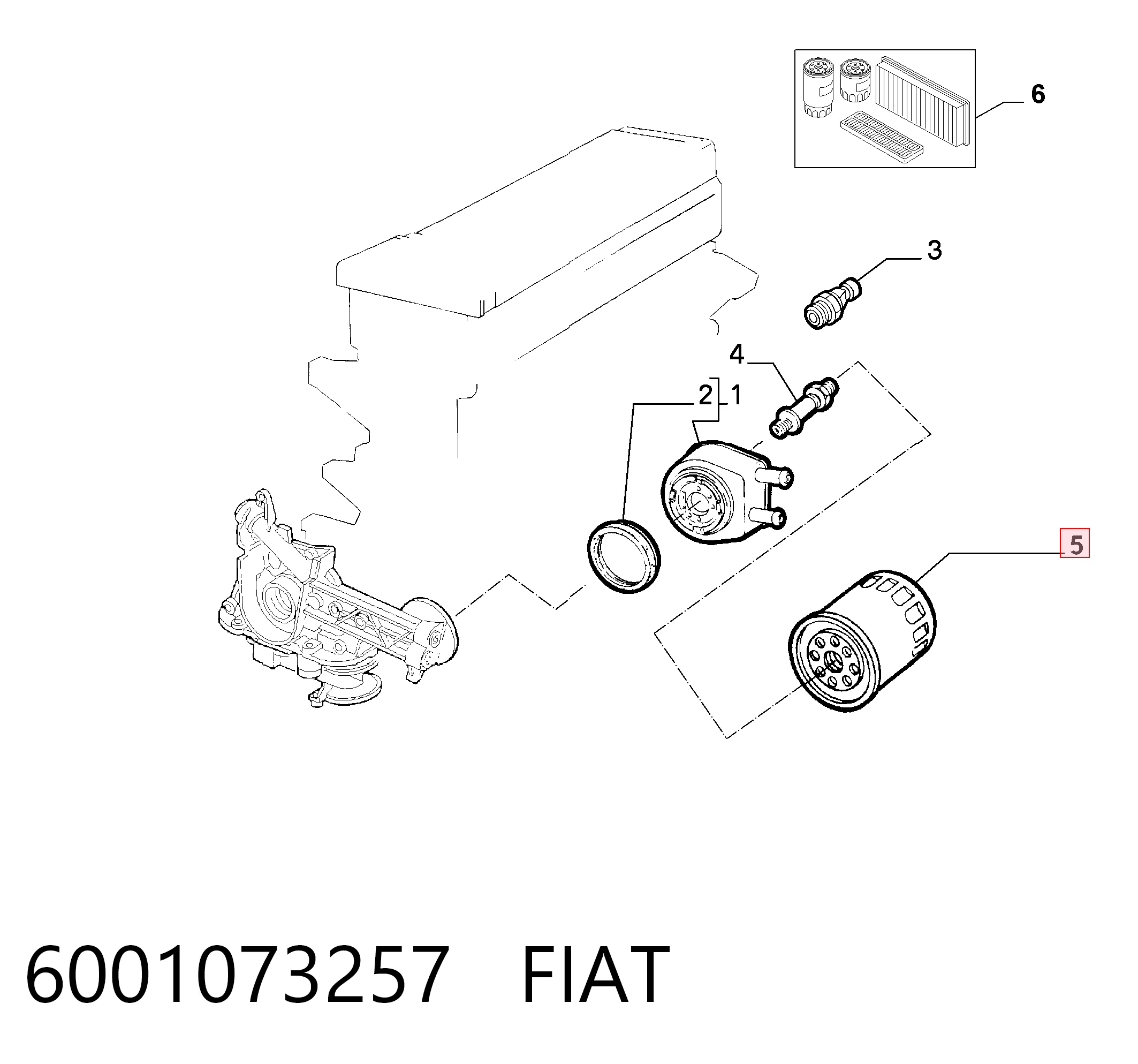 6001073257 Fiat/Alfa/Lancia