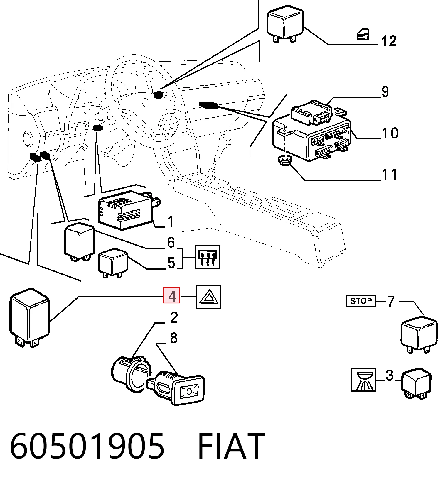 60501905 Fiat/Alfa/Lancia