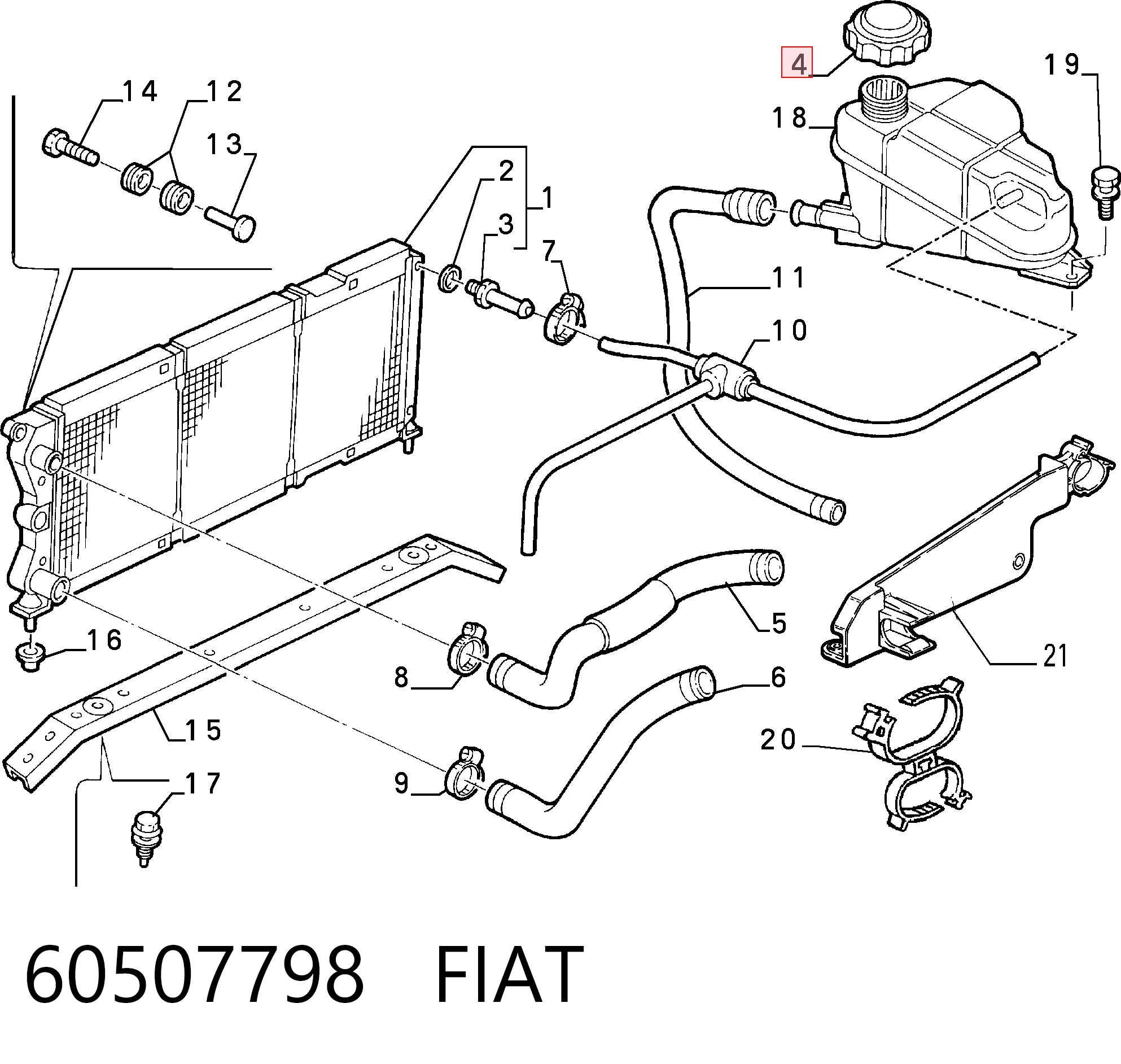 Tapa de depósito de agua Ford Fiesta I hatchback comprar en España