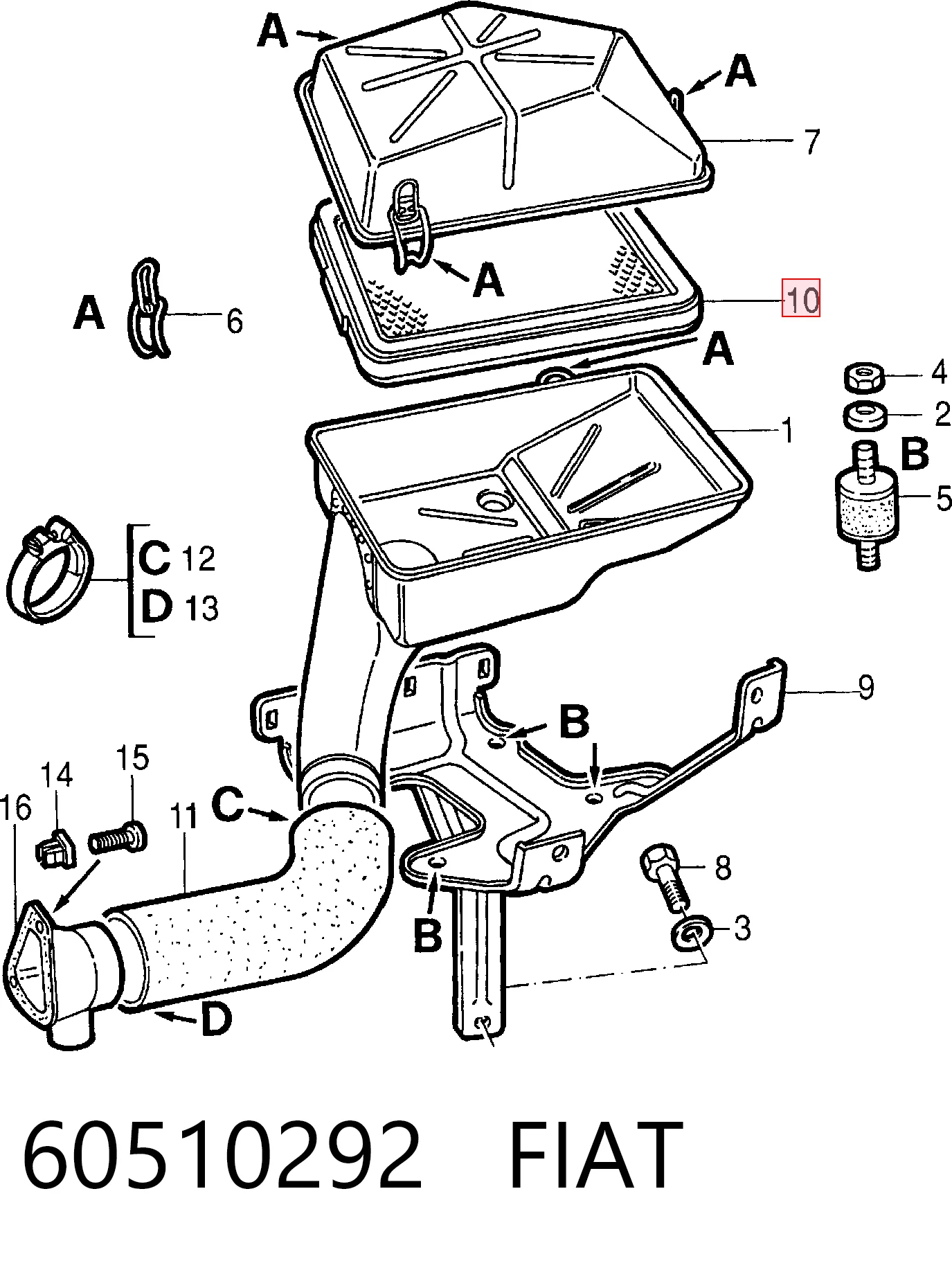 60510292 Fiat/Alfa/Lancia