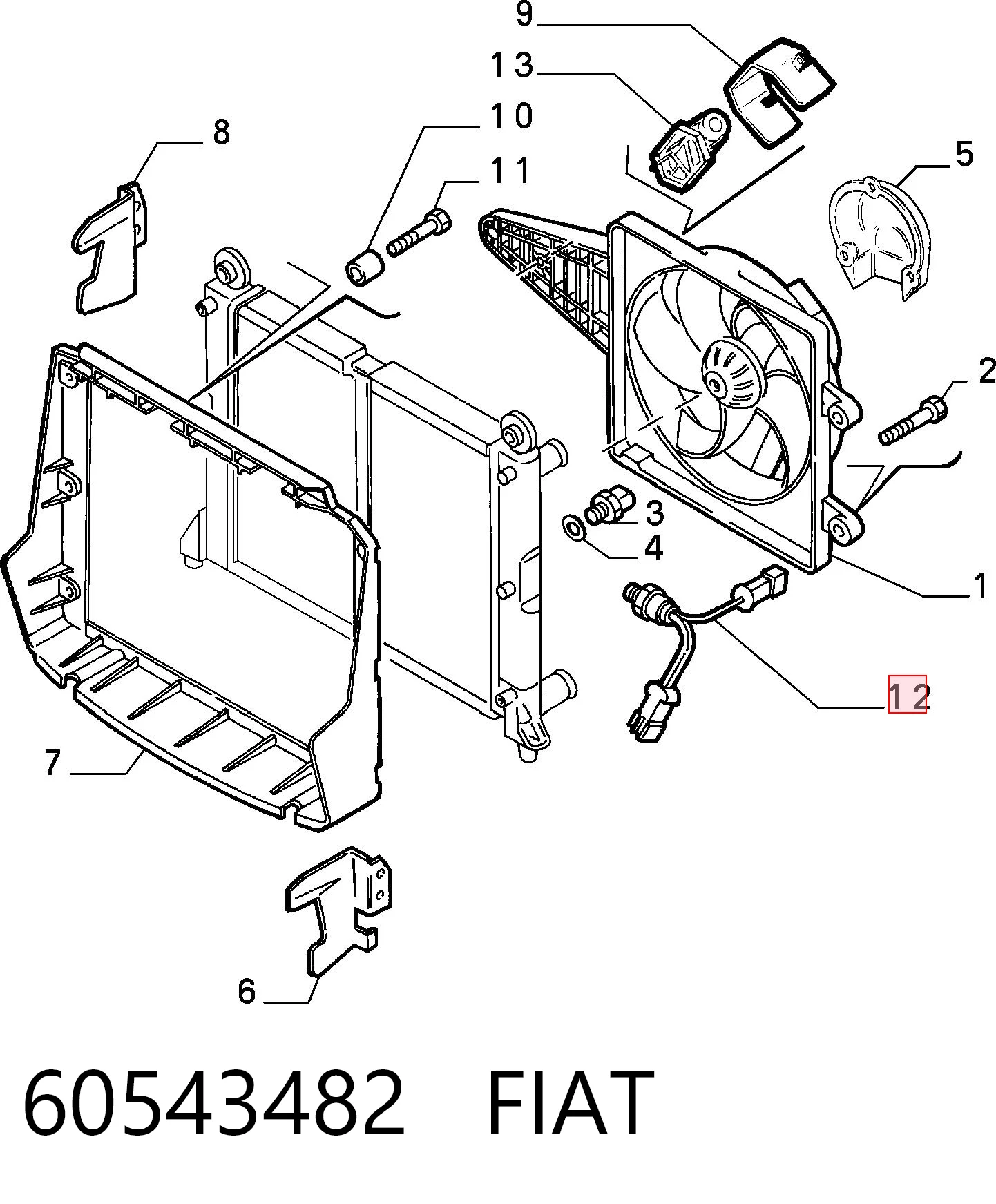 Sensor de temperatura 38270 FAE