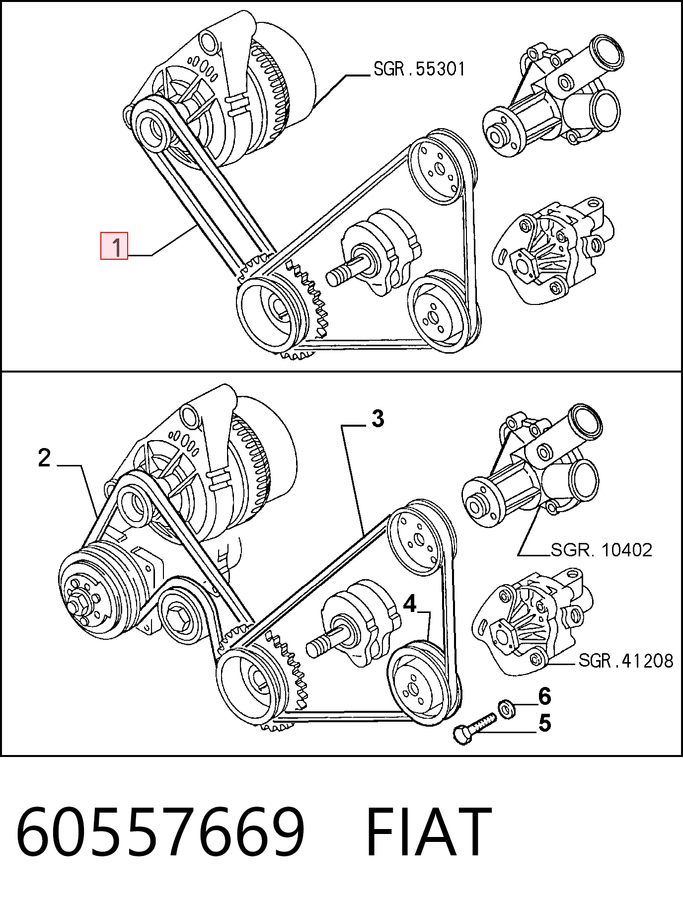 60557669 Fiat/Alfa/Lancia