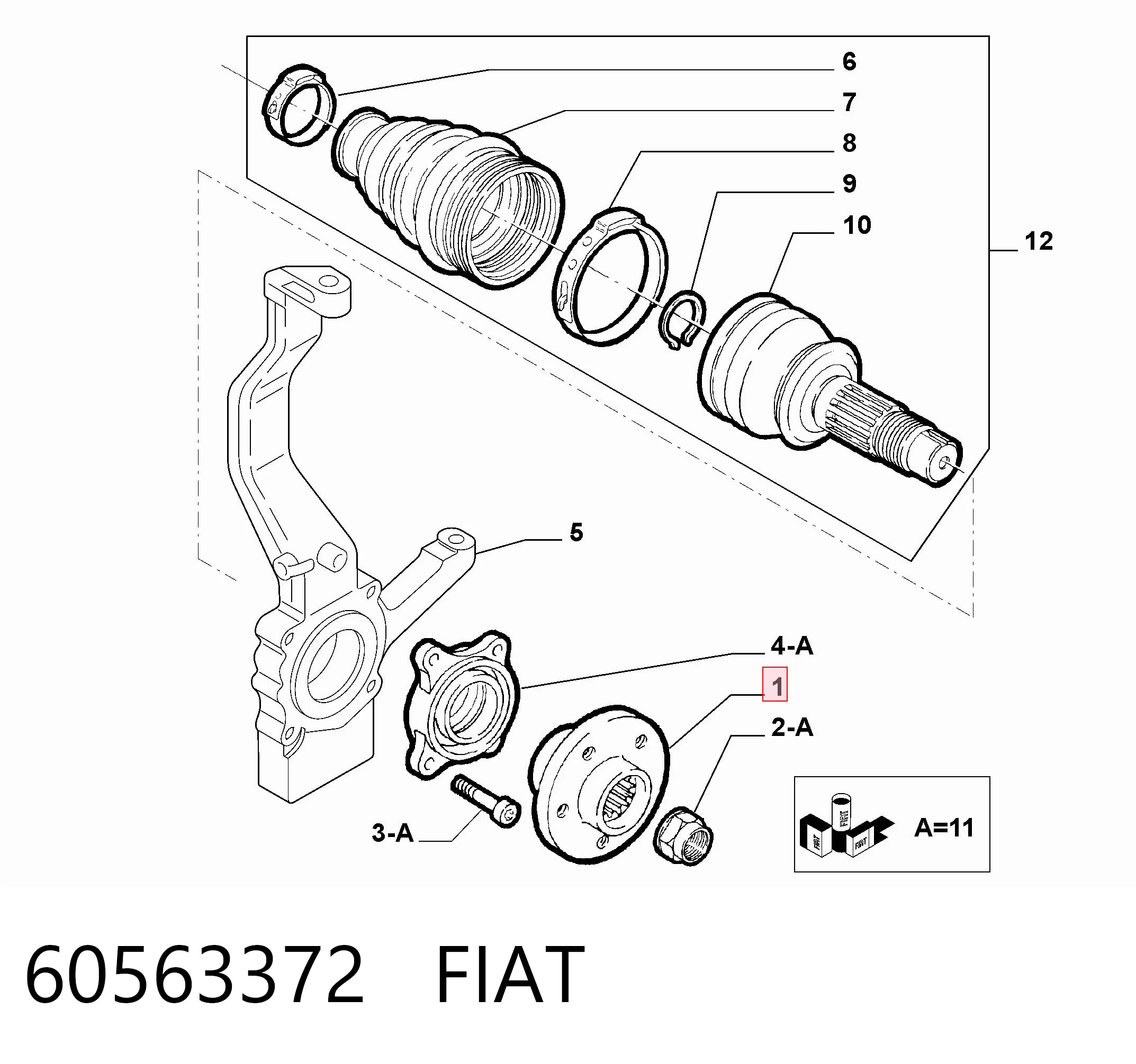Comprar Cubo de rueda delantero Alfa Romeo 156  932 a bajo precio
