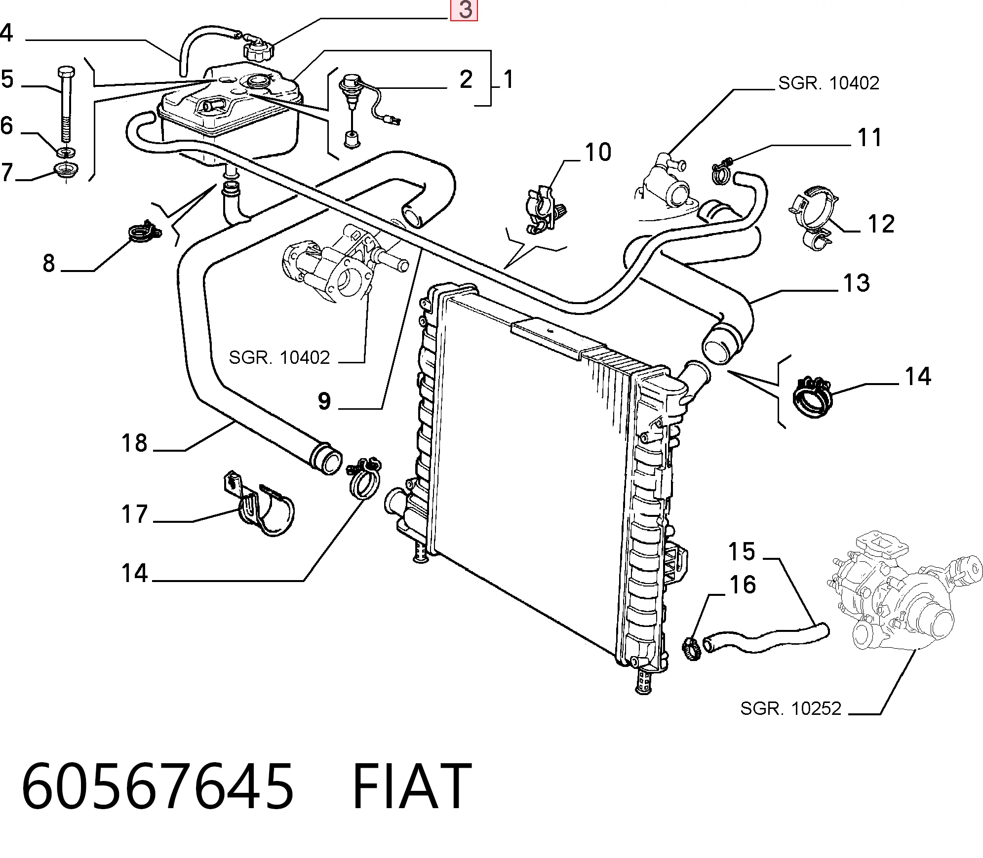 60567645 Fiat/Alfa/Lancia