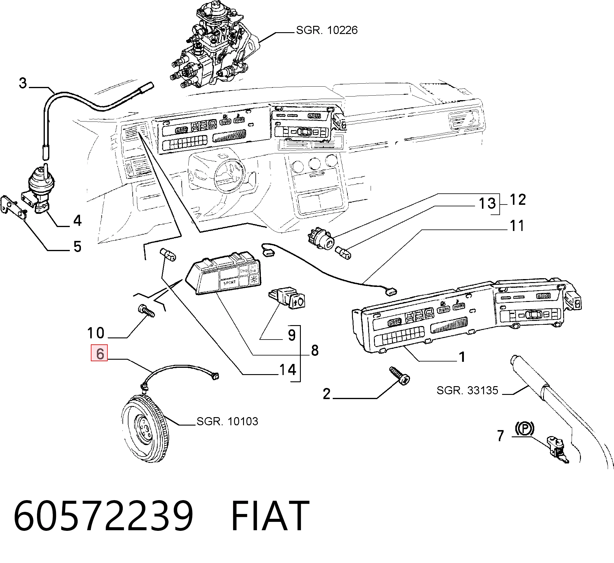 Generador de impulsos, cigüeñal  Fiat Tempra  desde 24,31 €