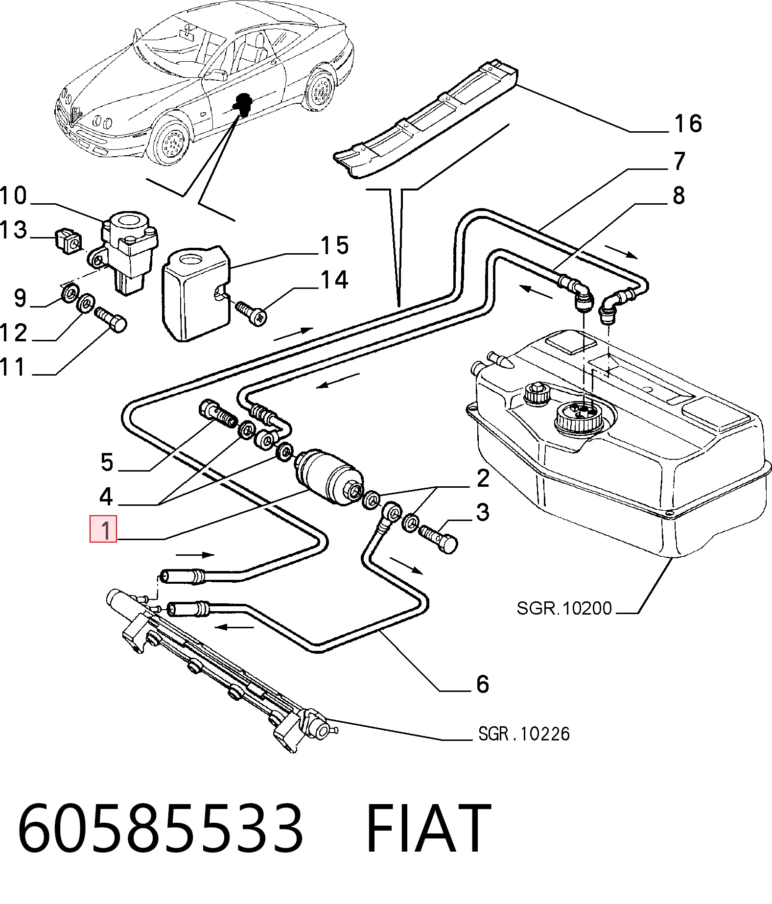 60585533 Fiat/Alfa/Lancia