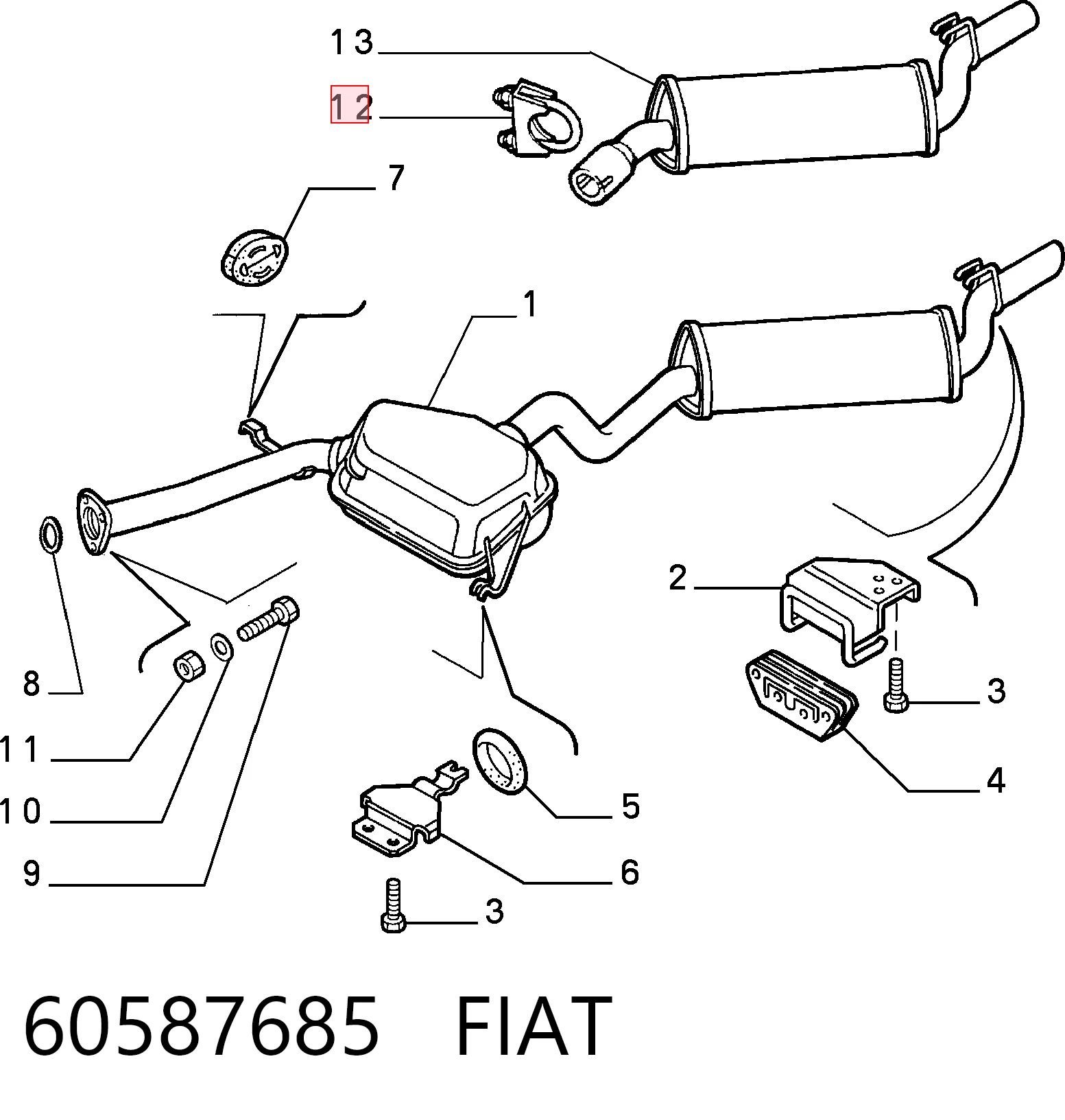 60587685 Fiat/Alfa/Lancia