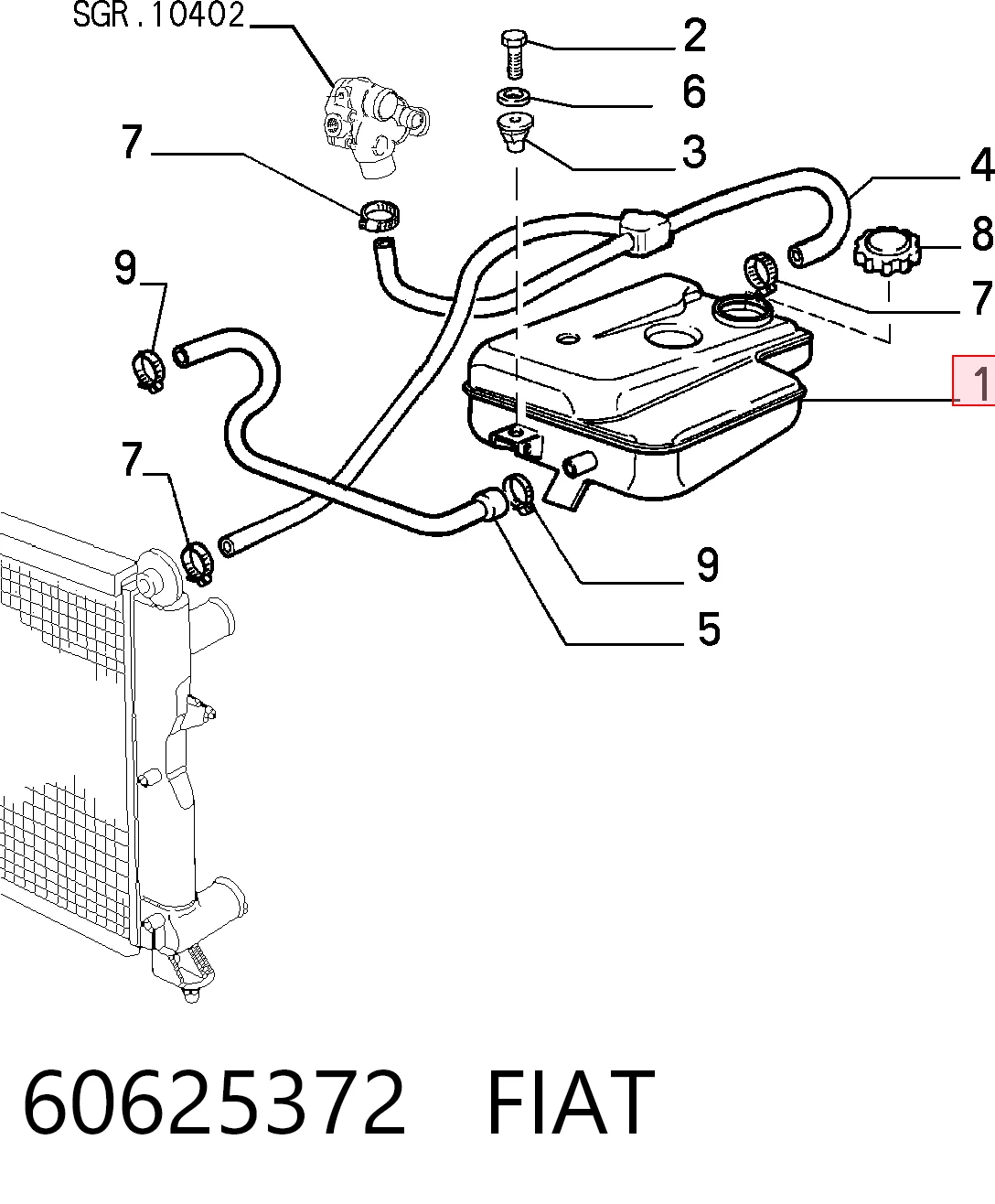 Botella expansion Fiat Tipo hatchback (160) (1987 - 1996) precio, desde 33,28 EUR