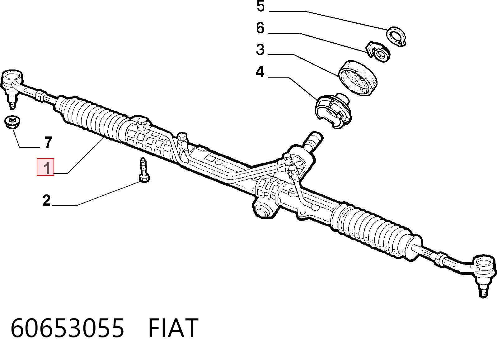 Cremallera caja de direccion para Alfa Romeo 156  932