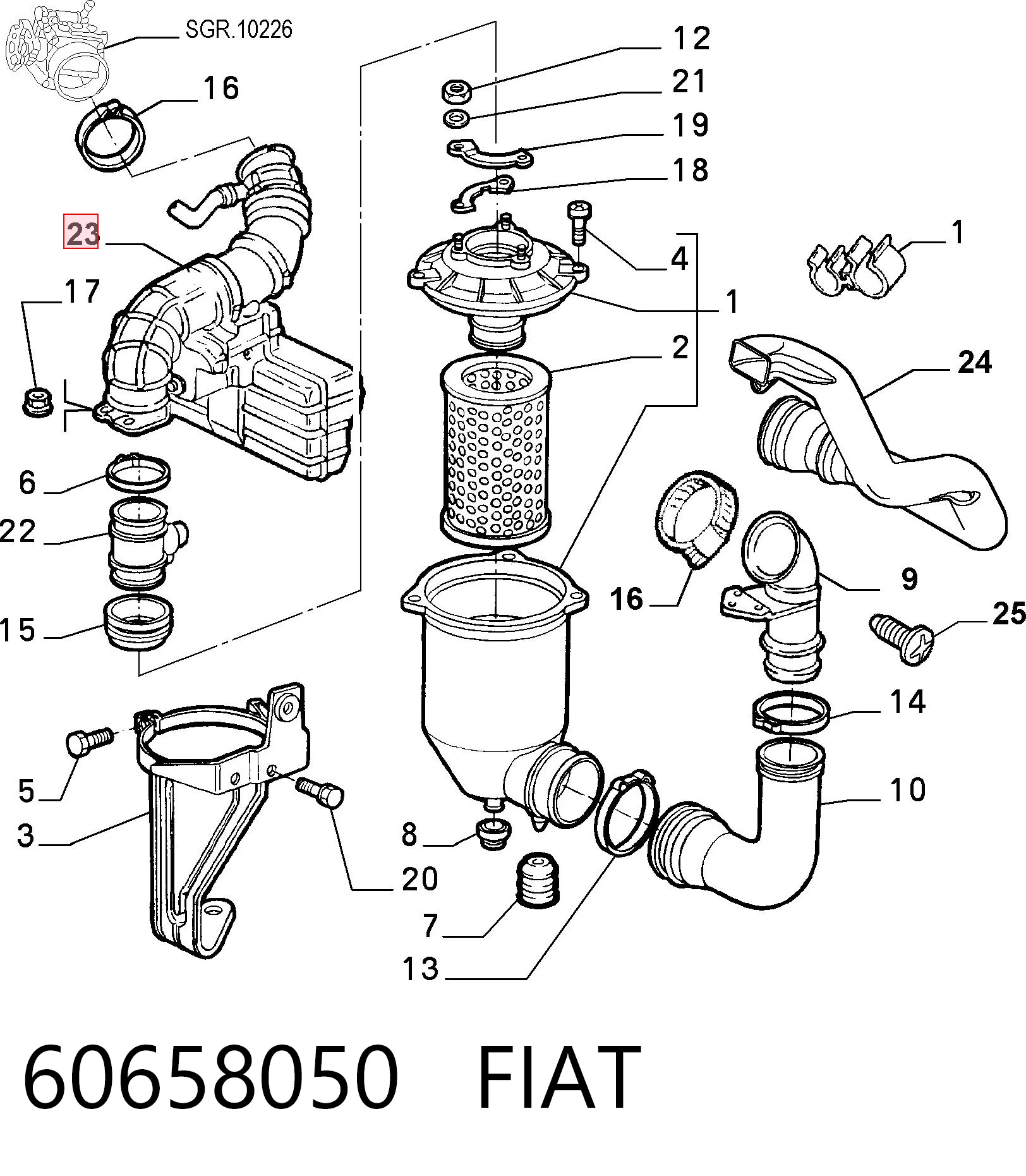 60658050 Fiat/Alfa/Lancia