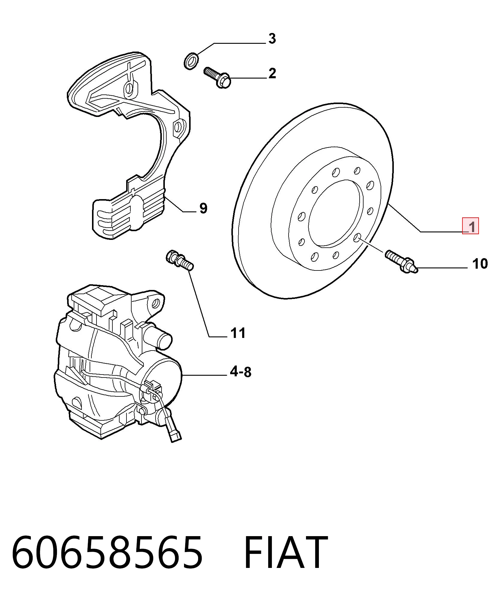 Disco de freno delantero para Alfa Romeo GT (937)