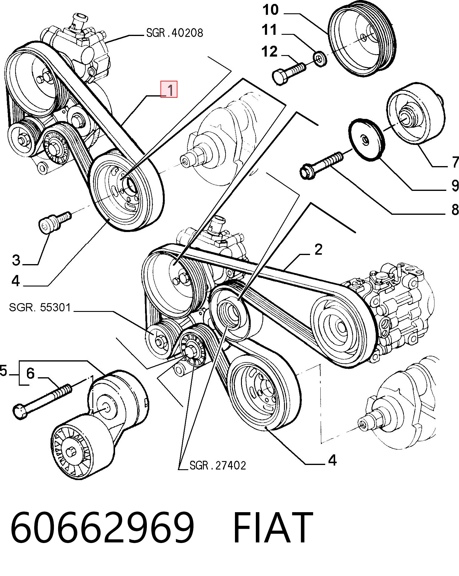 60662969 Fiat/Alfa/Lancia