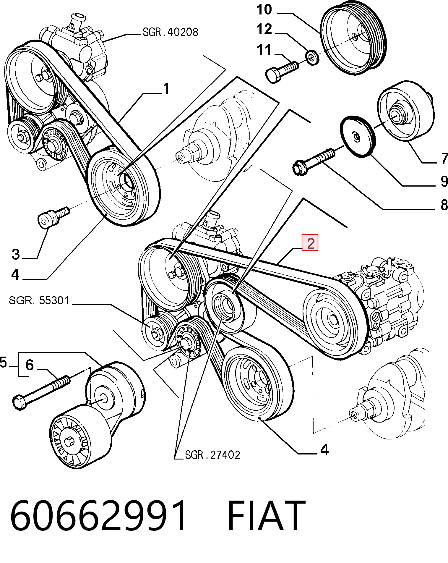 60662991 Fiat/Alfa/Lancia