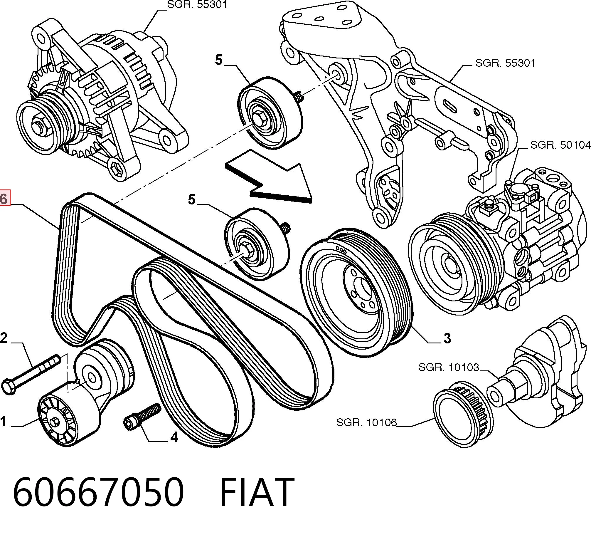60667050 Fiat/Alfa/Lancia