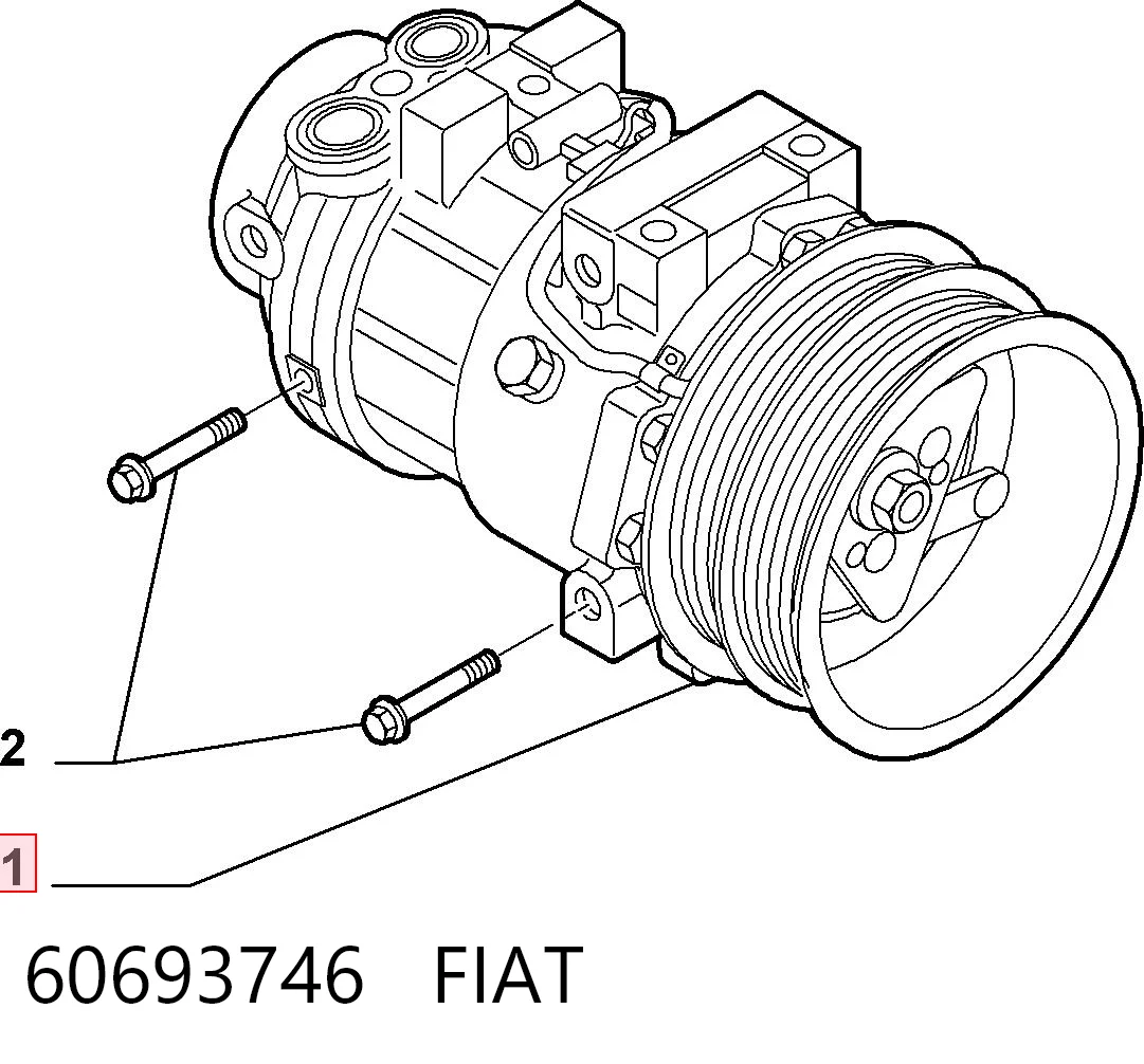 60693746 Fiat/Alfa/Lancia Compresor climatizador