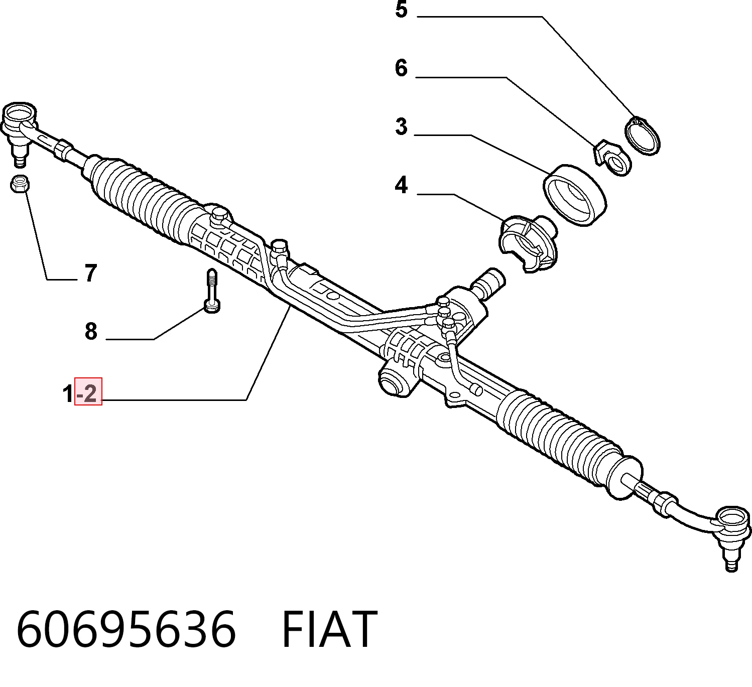 Engranaje de dirección Alfa Romeo 156 sedán (932) (1997 - 2005) precio, desde 63,52 EUR