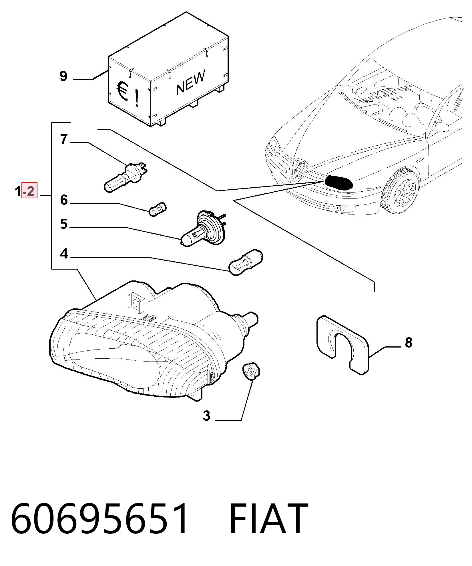60695651 Fiat/Alfa/Lancia