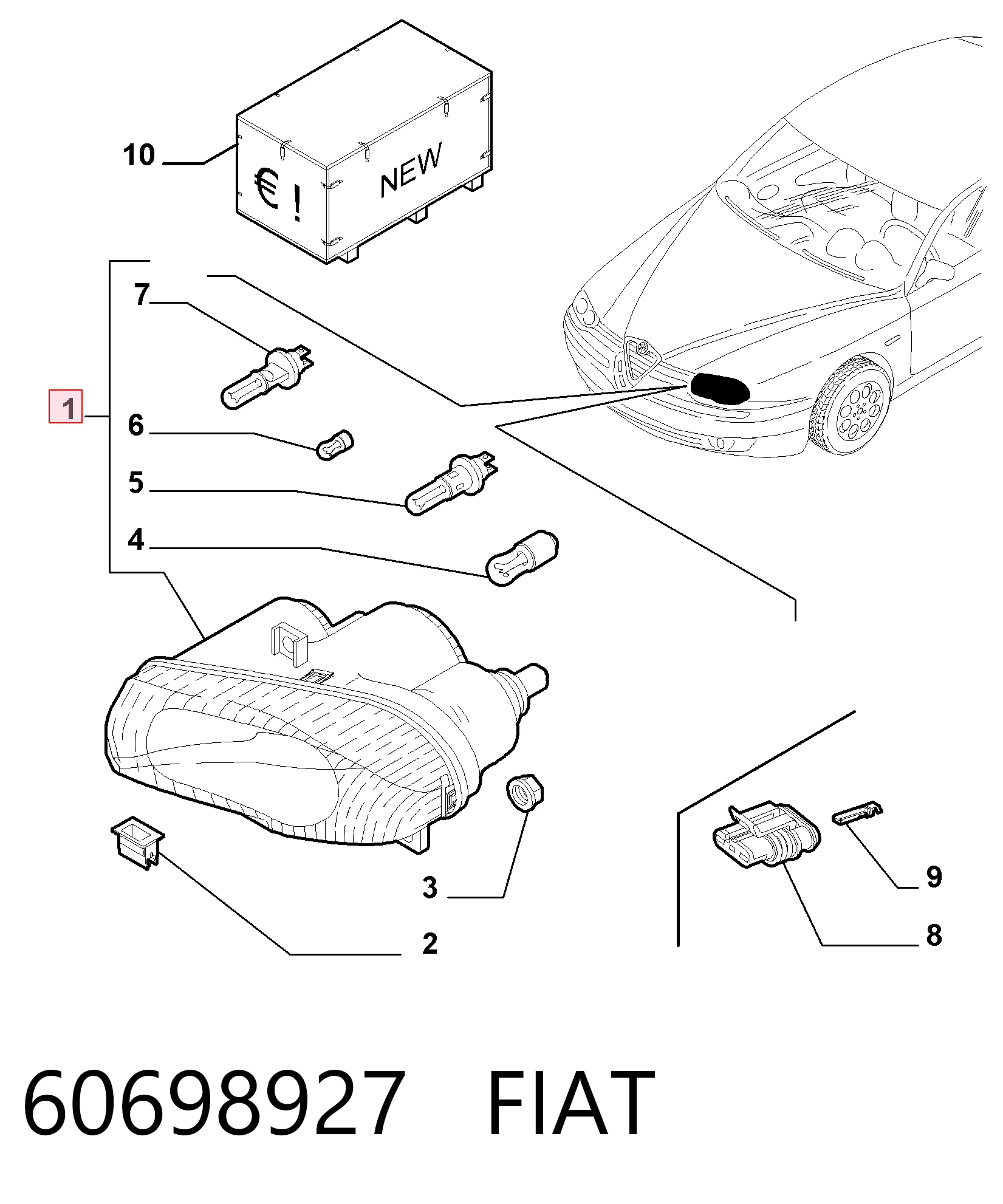 60698927 Fiat/Alfa/Lancia