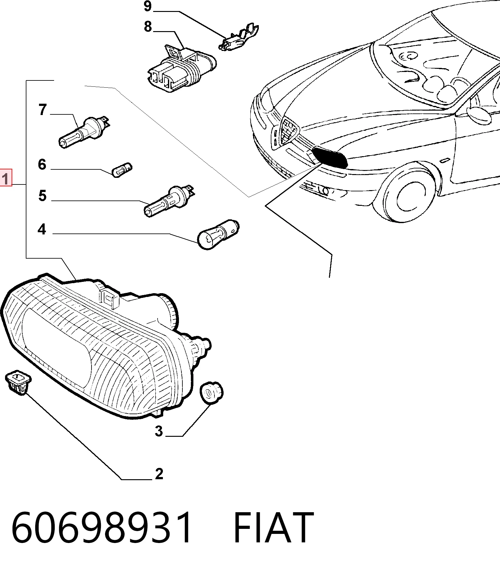 60698931 Fiat/Alfa/Lancia