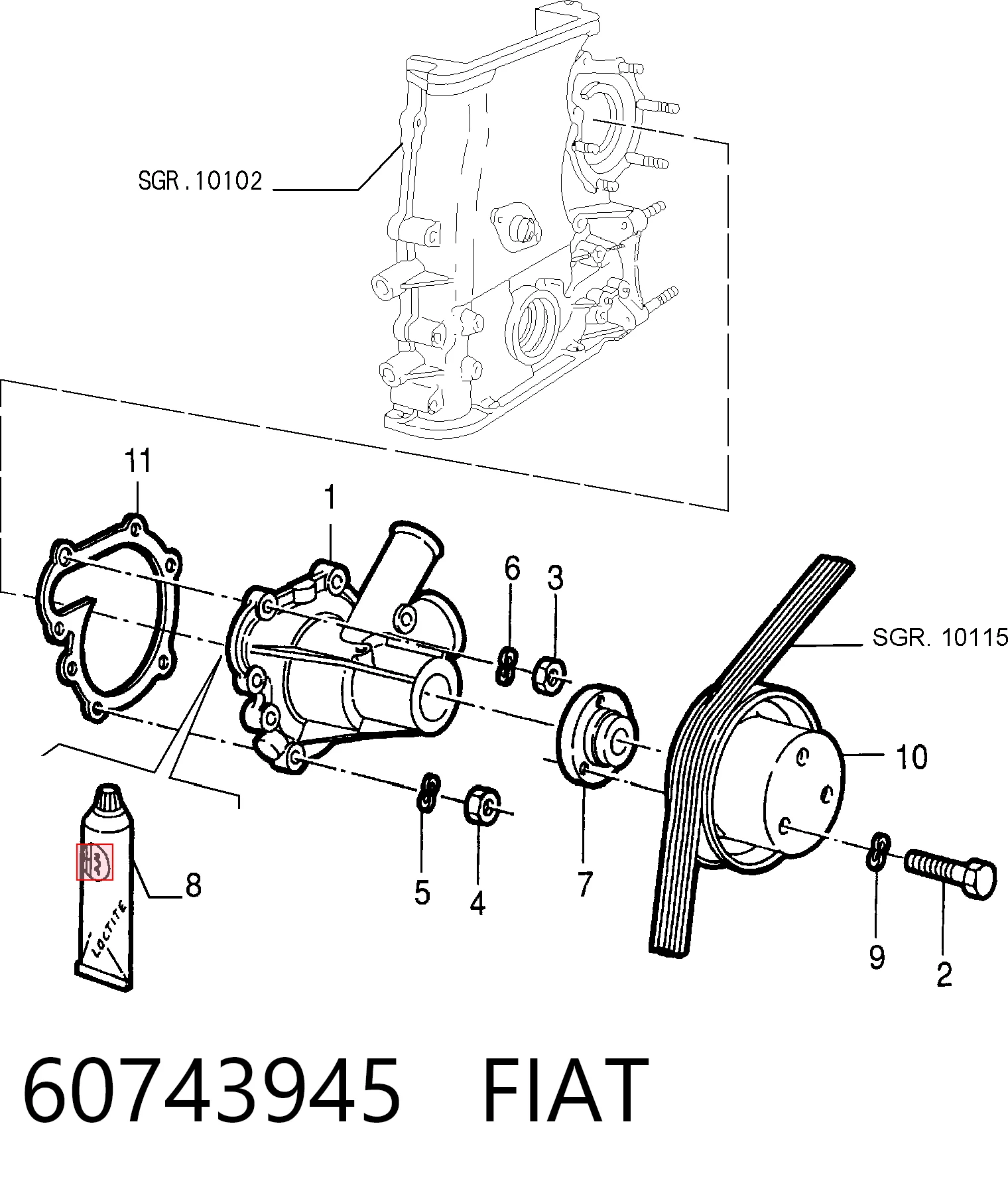 60743945 Fiat/Alfa/Lancia