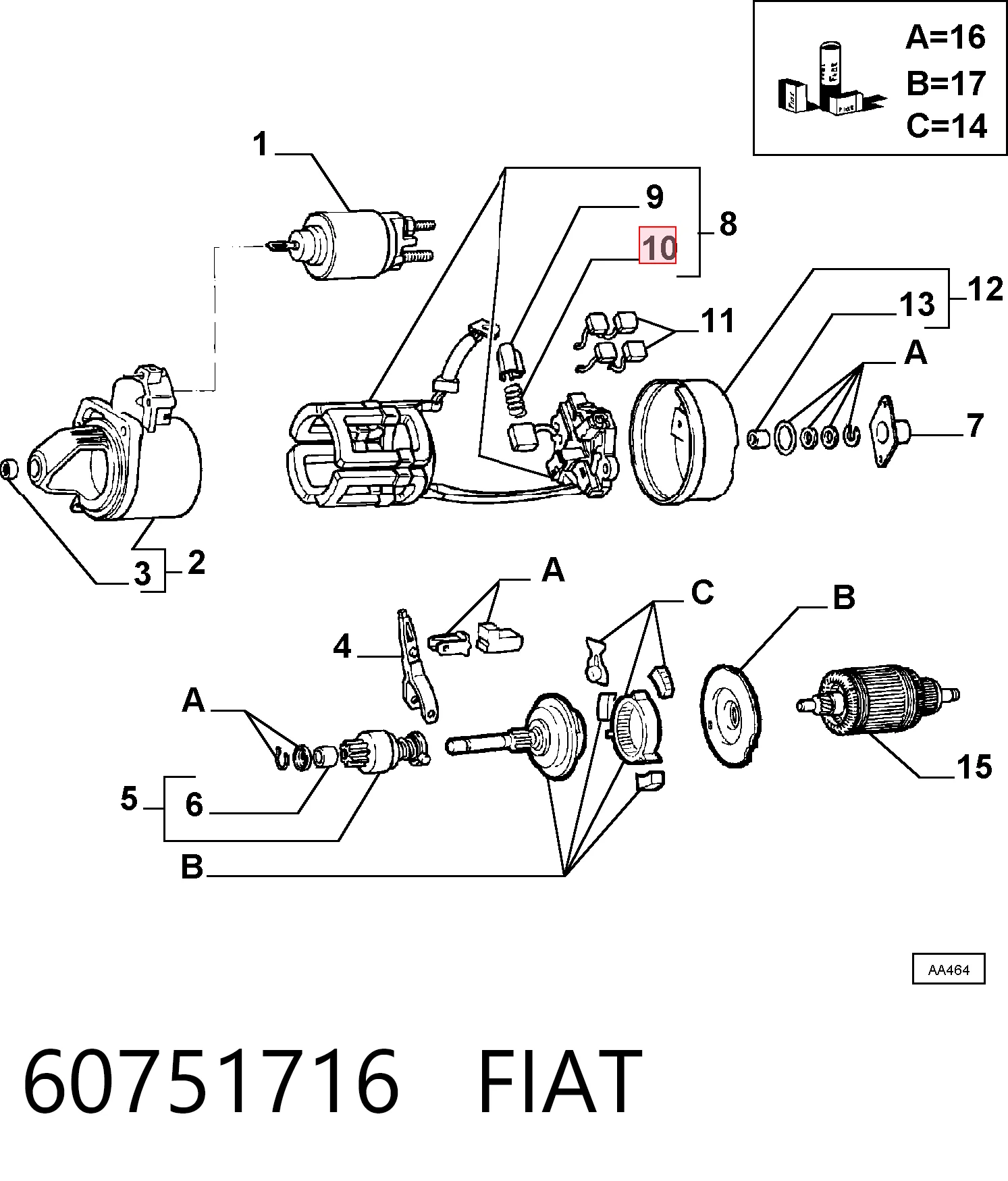 60751716 Fiat/Alfa/Lancia