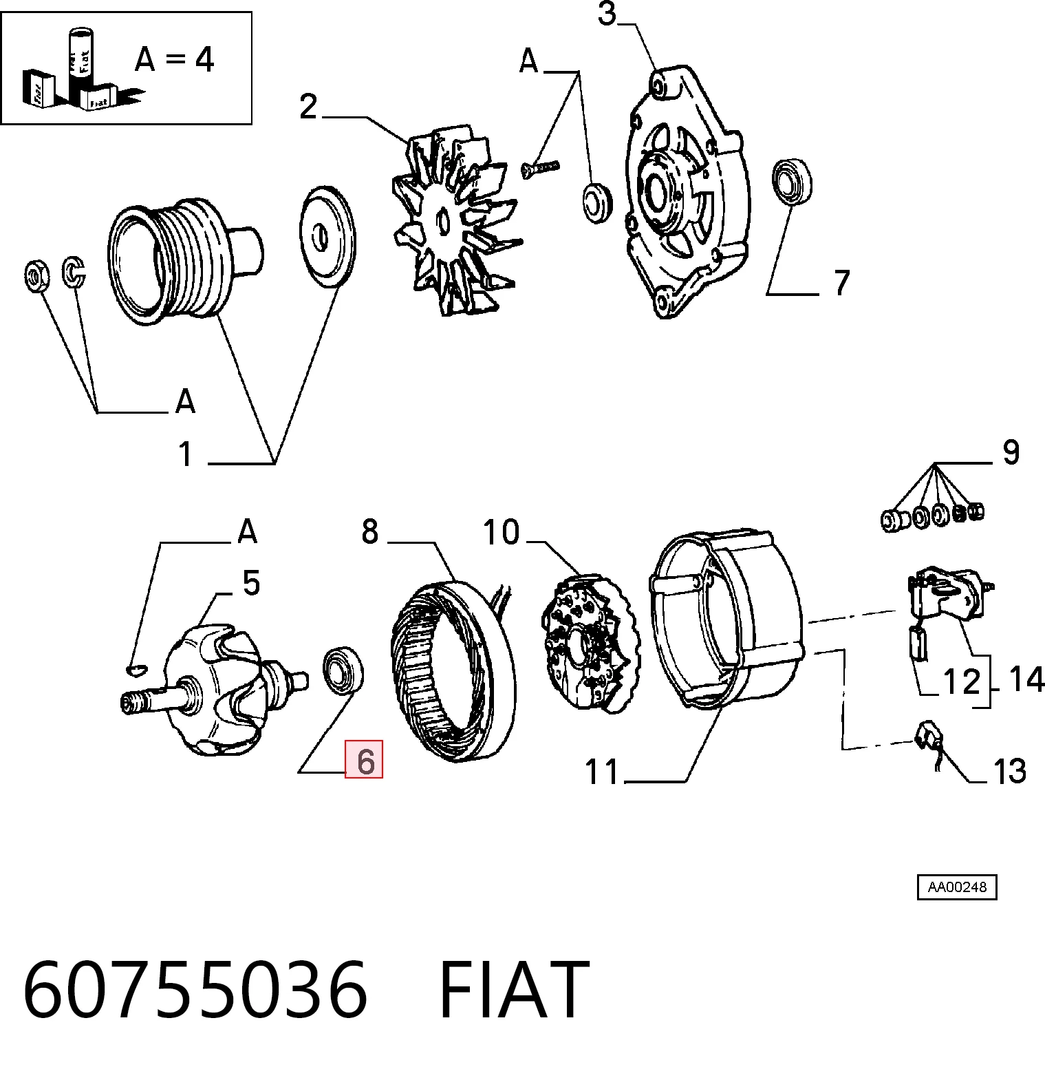Comprar Cojinete alternador Jetta II 19E, 1G2, 165, 167