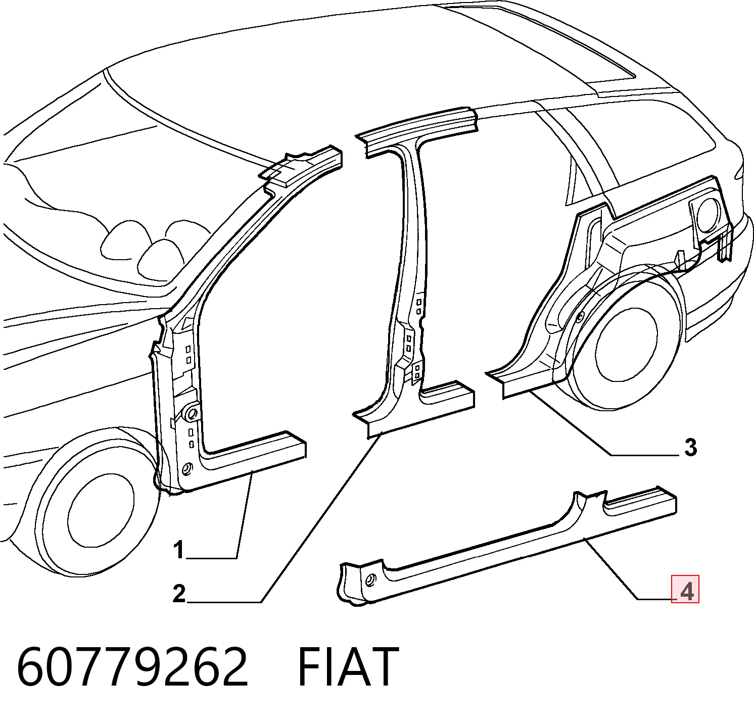 Comprar Umbral exterior derecho Alfa Romeo 156  932 a bajo precio