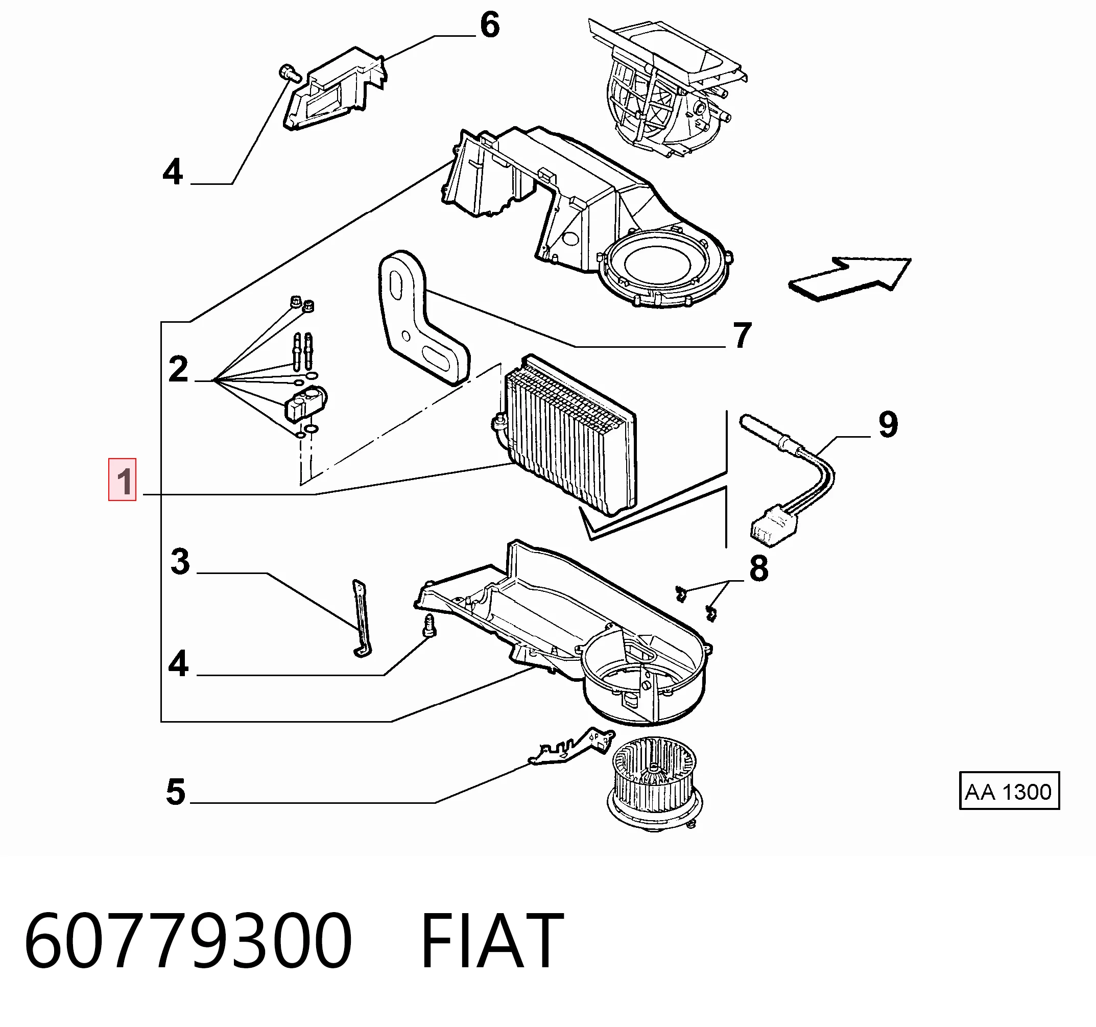 Evaporador de aire acondicionado Alfa Romeo 147 hatchback (937) (2001 - 2010) precio, desde 129,45 EUR