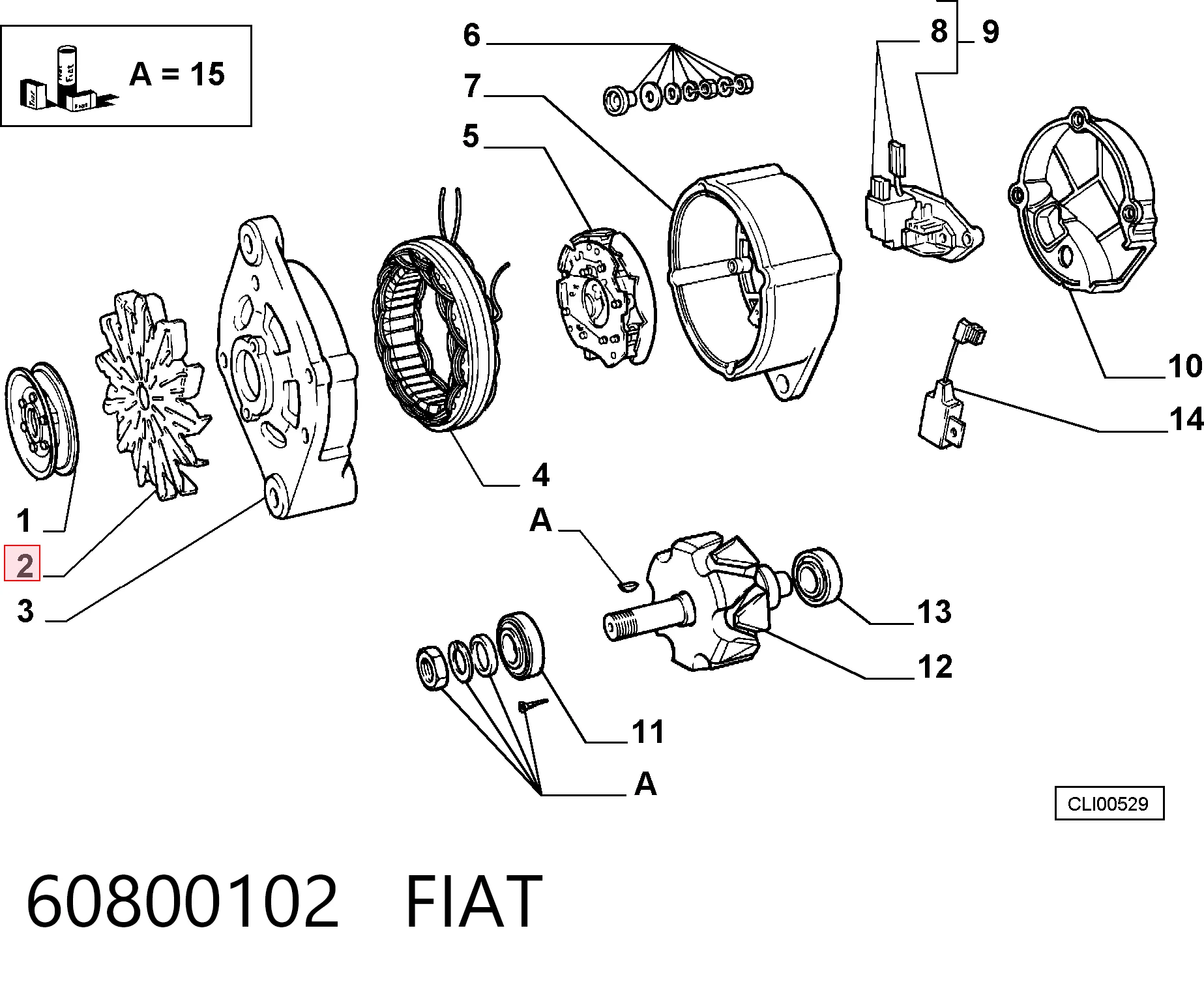 60800102 Fiat/Alfa/Lancia