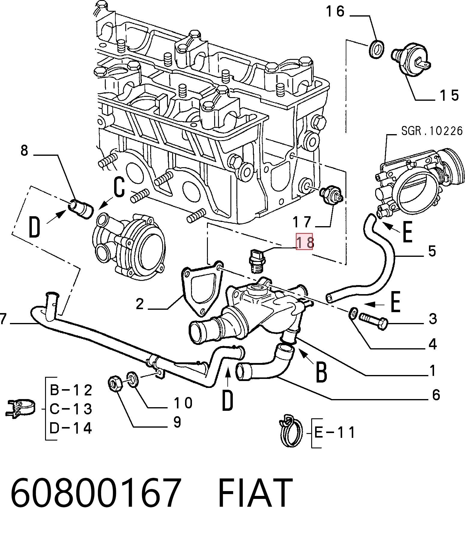 Sensor de temperatura del refrigerante Fiat Panda I desde 10,08 €