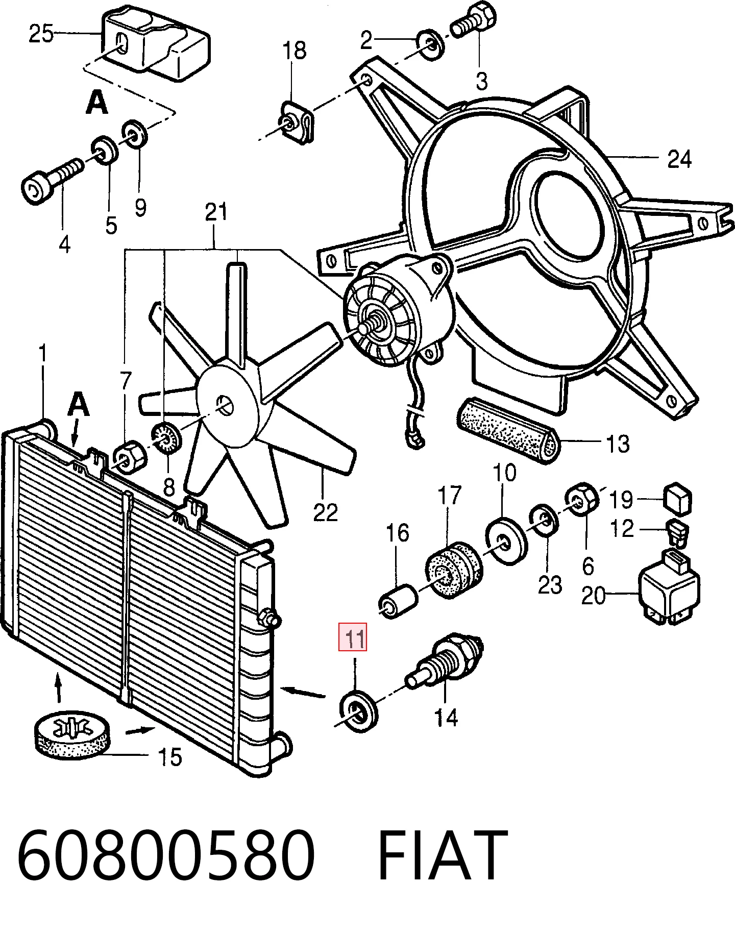 60800580 Fiat/Alfa/Lancia