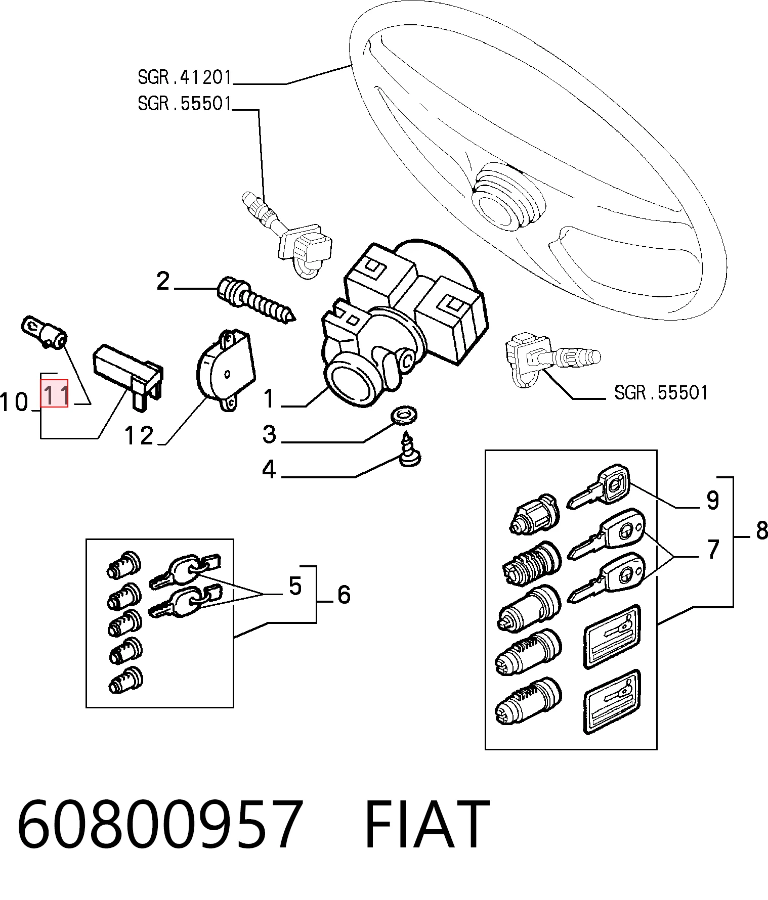 60800957 Fiat/Alfa/Lancia