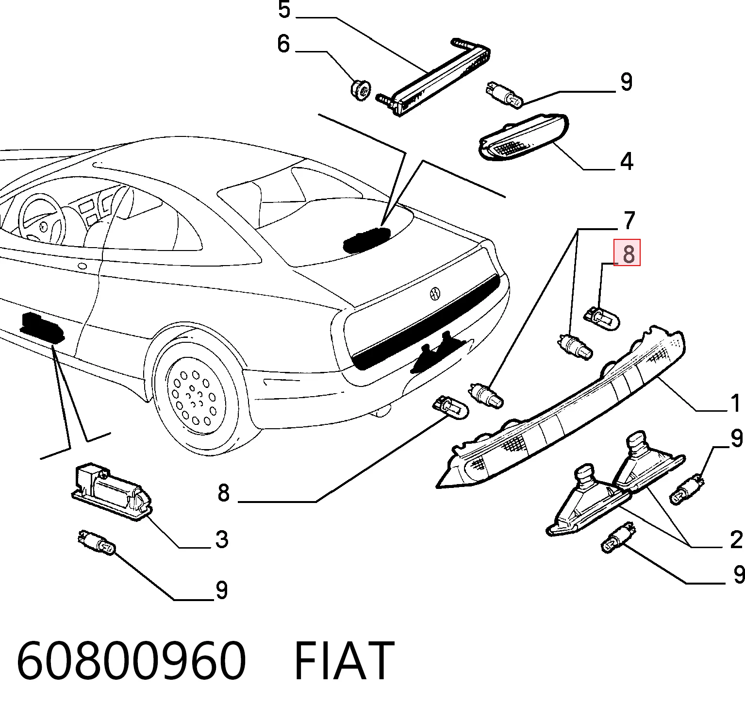 60800960 Fiat/Alfa/Lancia