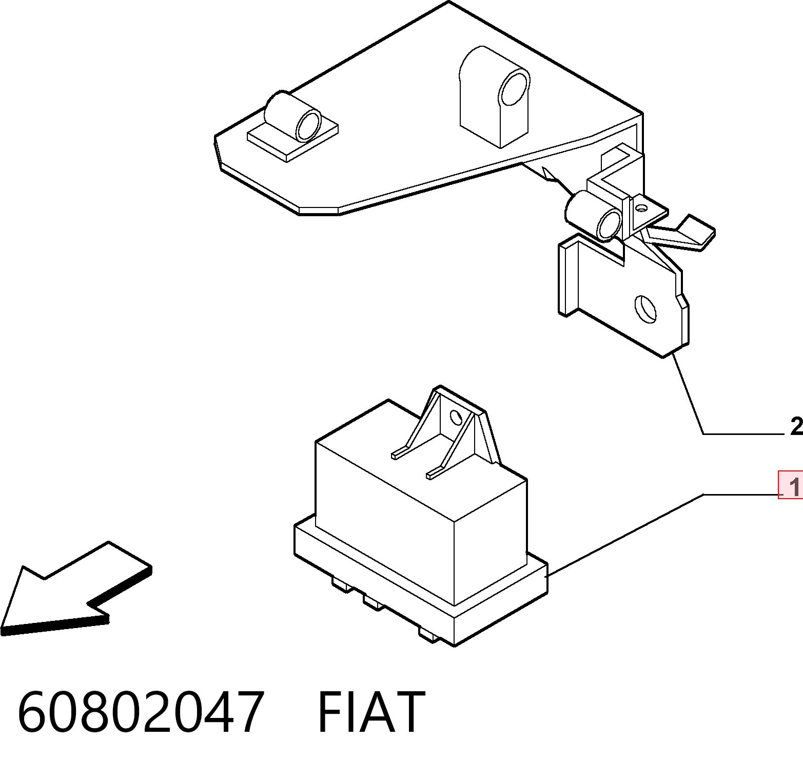 Relé de los calentadores para Fiat Fiorino 225