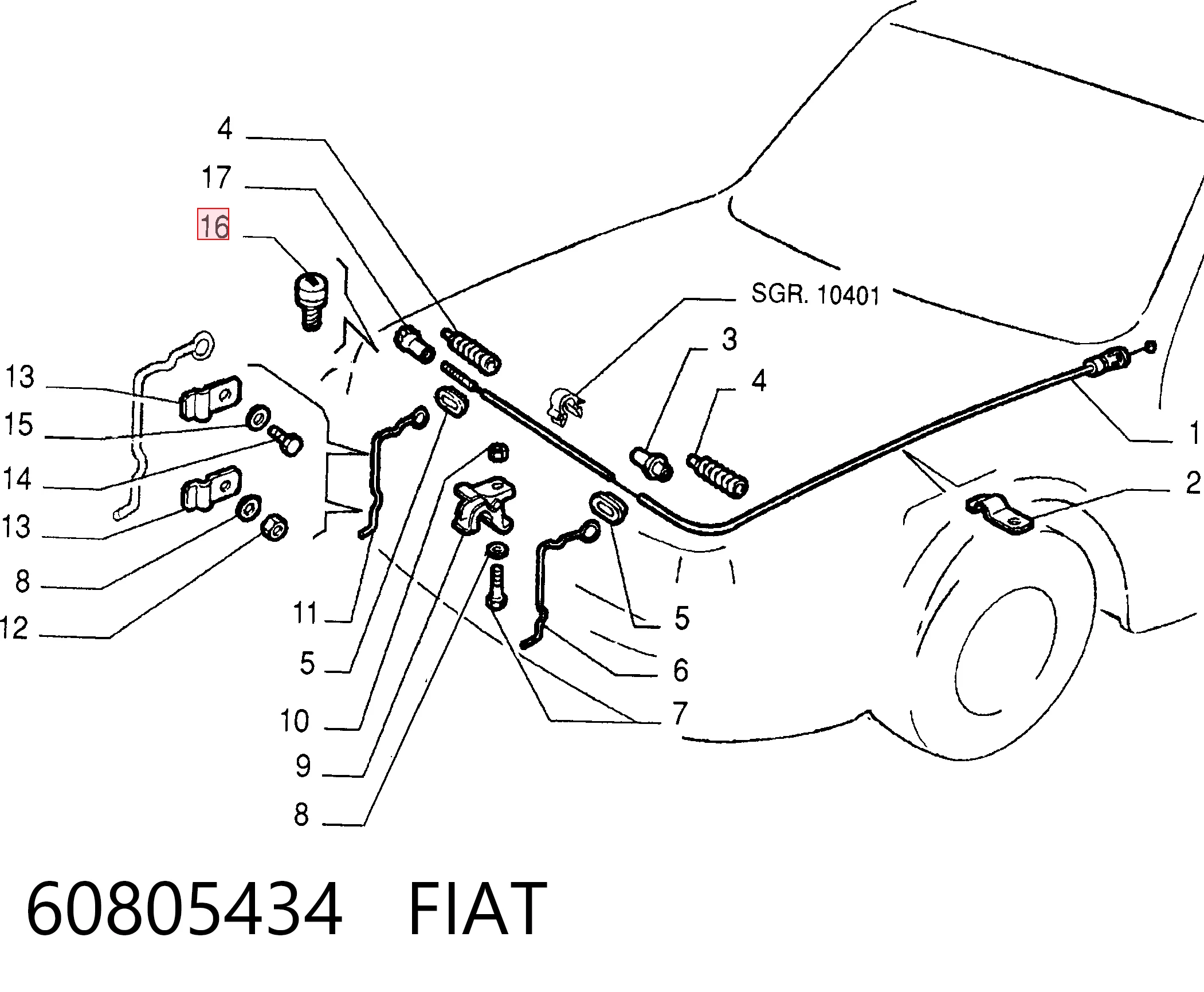 60805434 Fiat/Alfa/Lancia