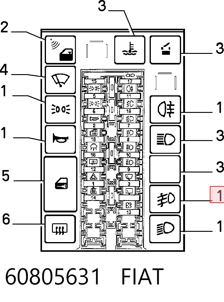 60805631 Fiat/Alfa/Lancia
