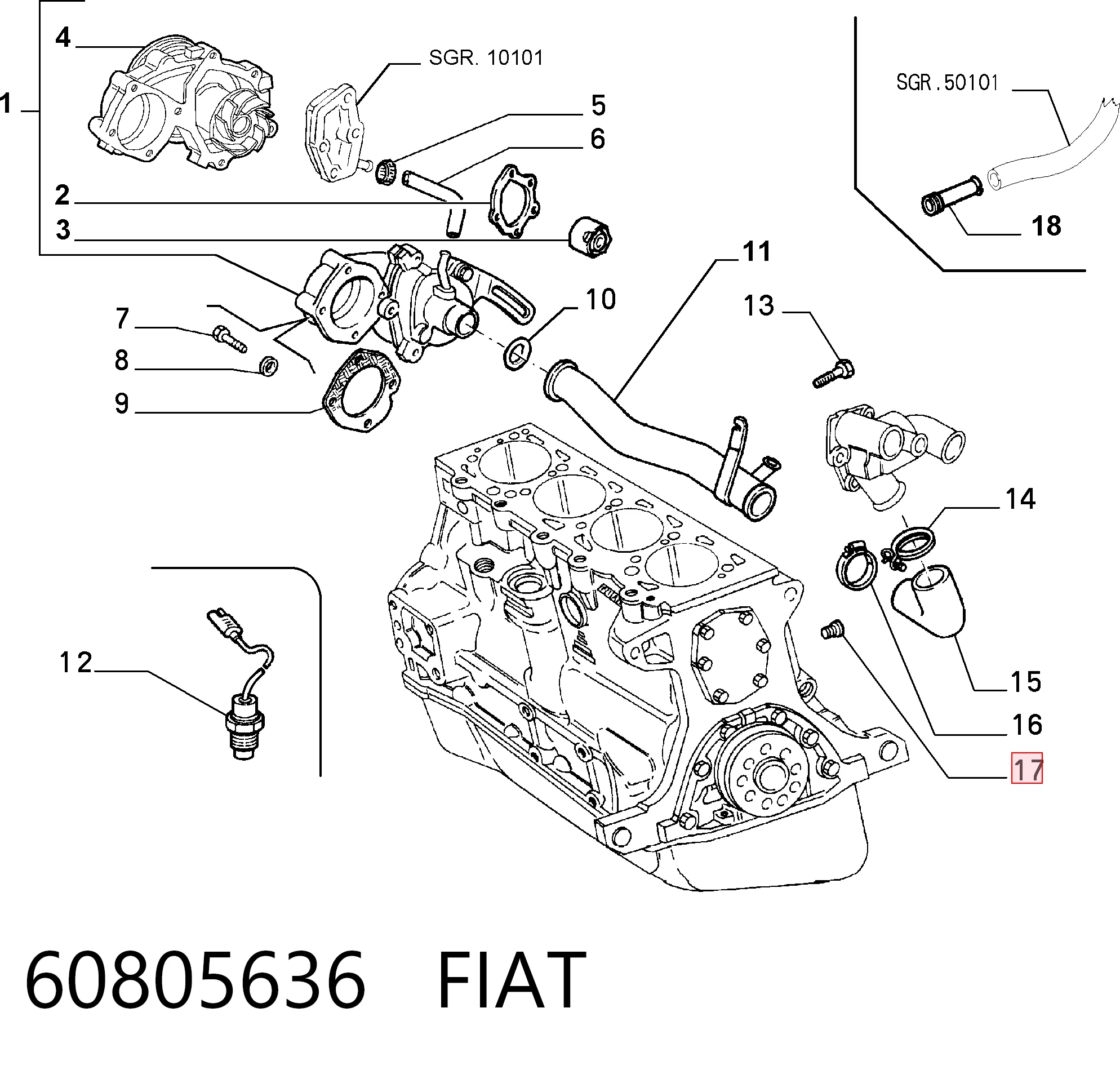 60805636 Fiat/Alfa/Lancia